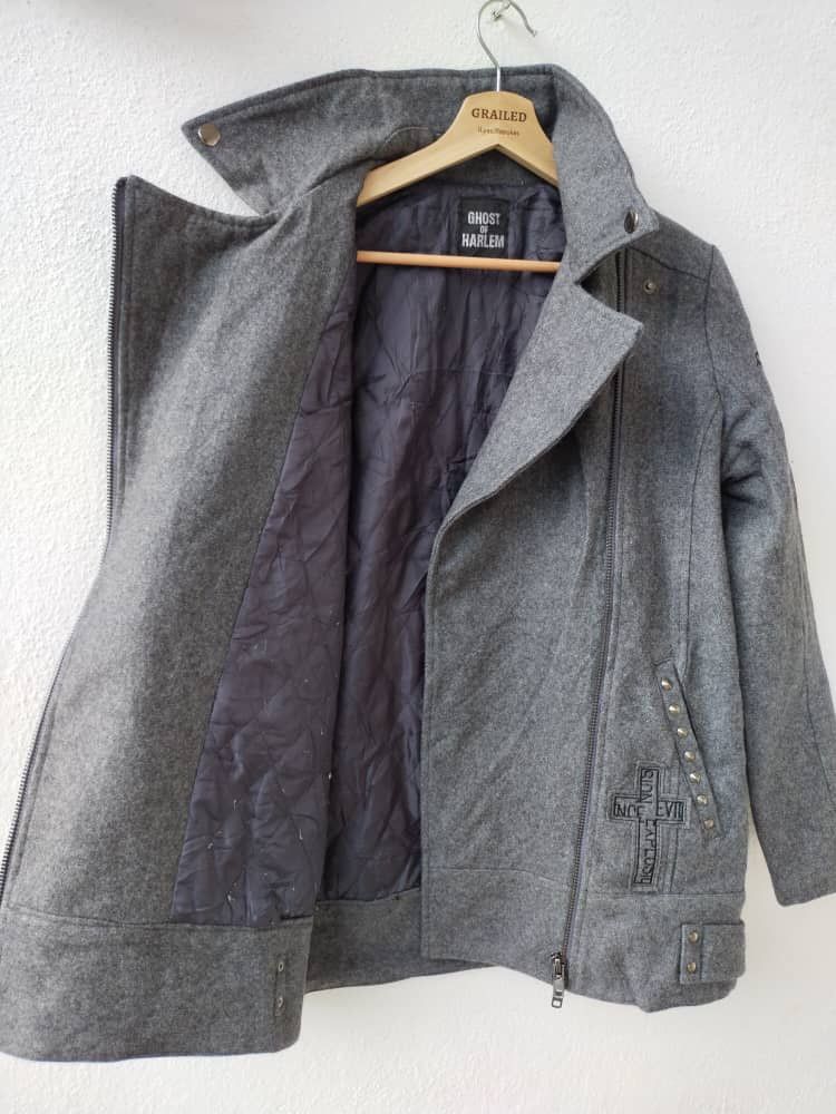 Japanese Brand vtg Wool Double Collar Ghost Of Harlem Wool Jacket Size US M / EU 48-50 / 2 - 12 Thumbnail