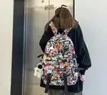 Japanese Brand Cute Graffiti Print Back Pack Size ONE SIZE - 2 Thumbnail