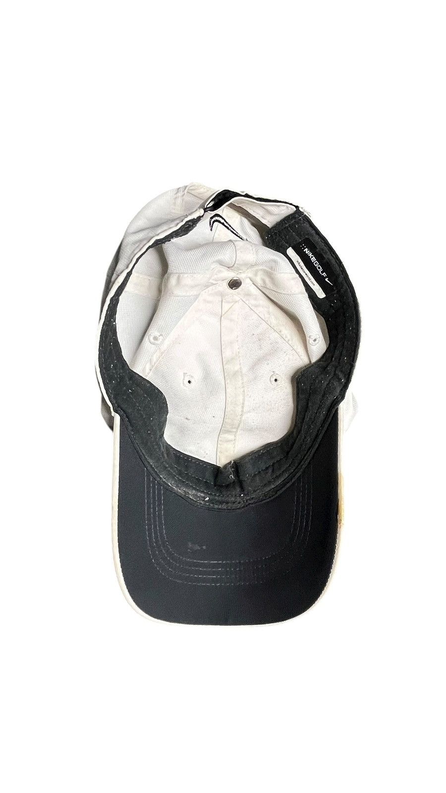 Nike Y2K Nike Golf White Hat with Black Swoosh Snapback Size ONE SIZE - 7 Thumbnail