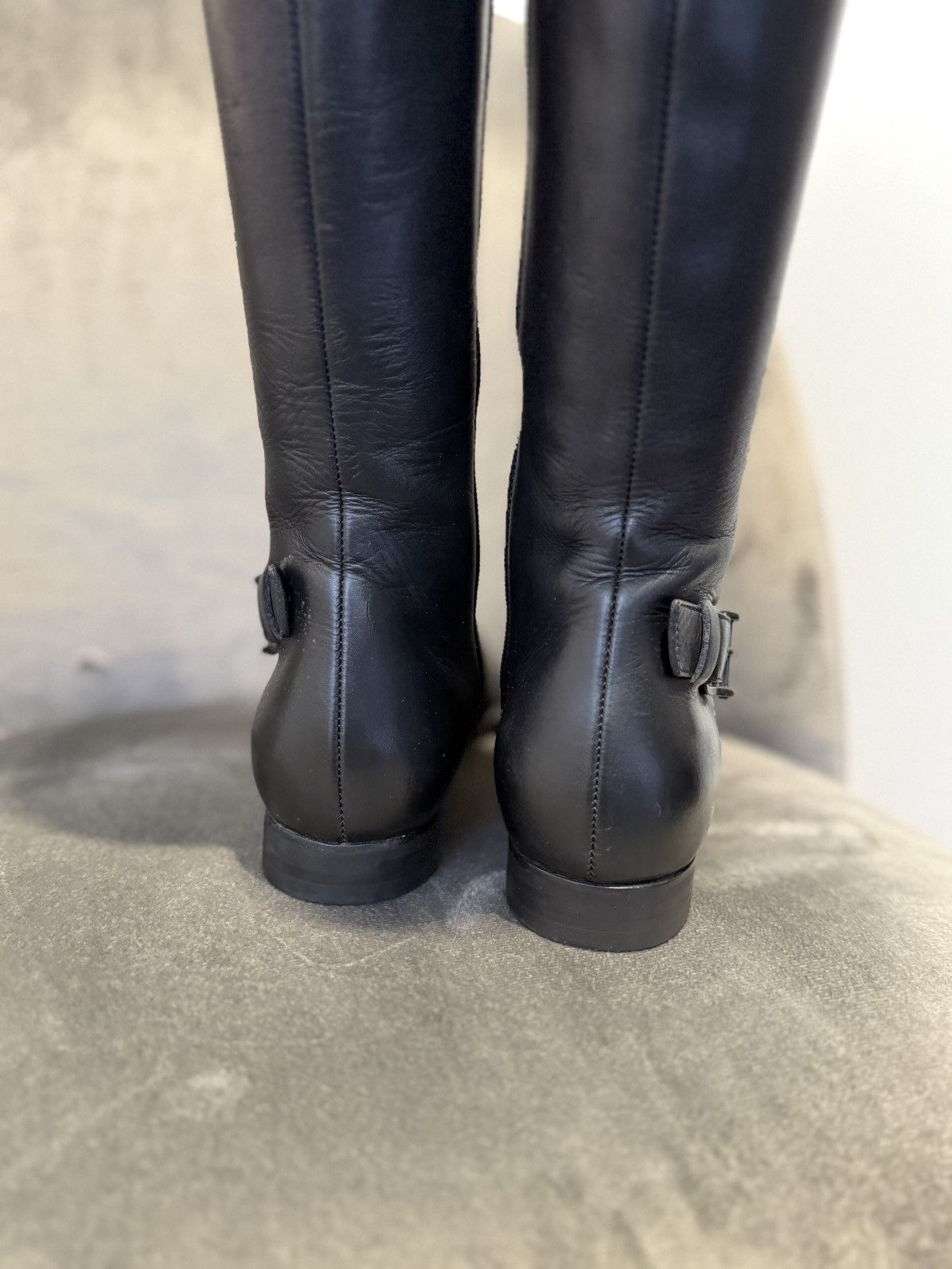 Gucci Gucci by Tom Ford Rare Vintage Moto Racing Y2K Leather boots Size US 7 / IT 37 - 8 Thumbnail