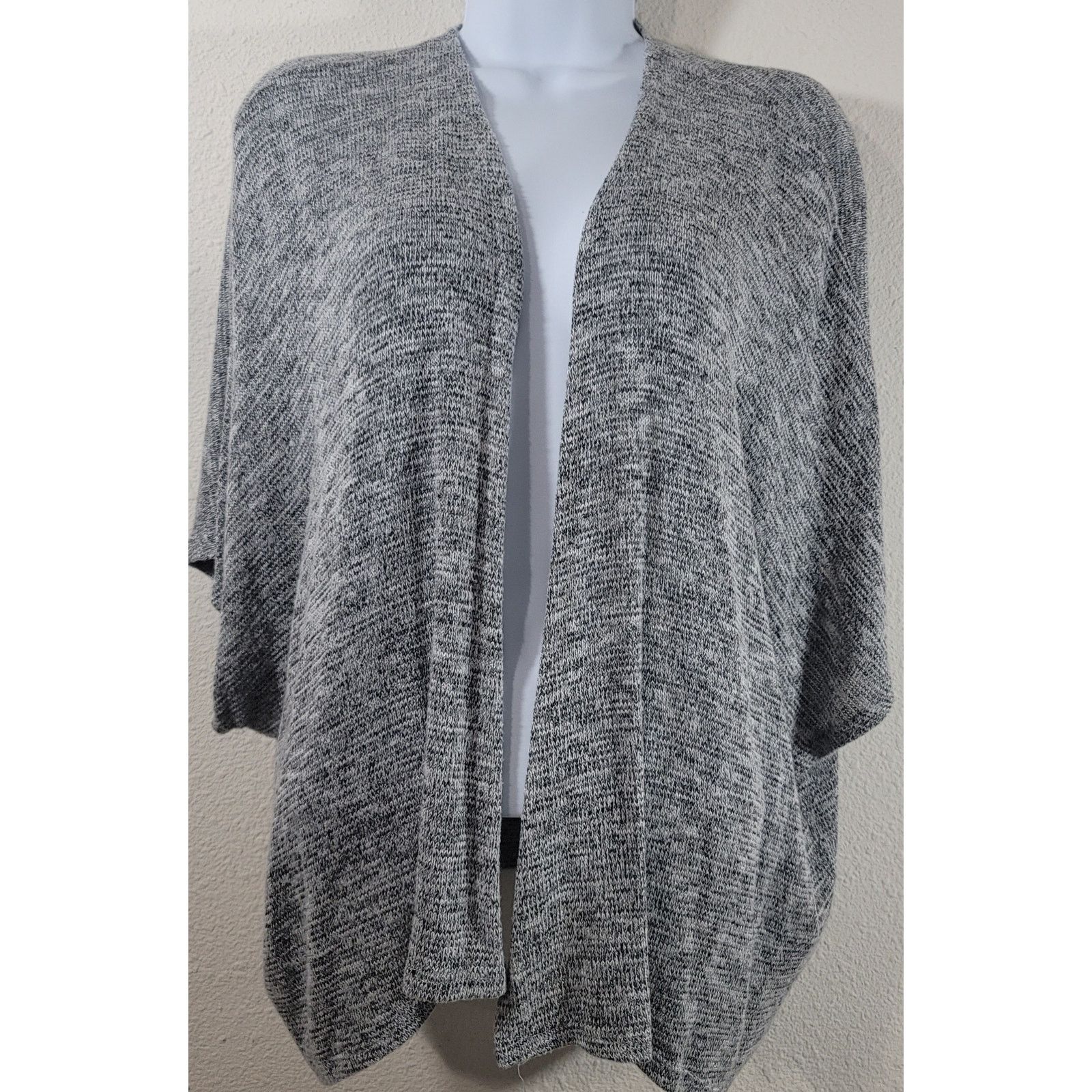 Other Kona Gray Black Marled Open Front Cardigan Sweater XS Size XS / US 0-2 / IT 36-38 - 1 Thumbnail