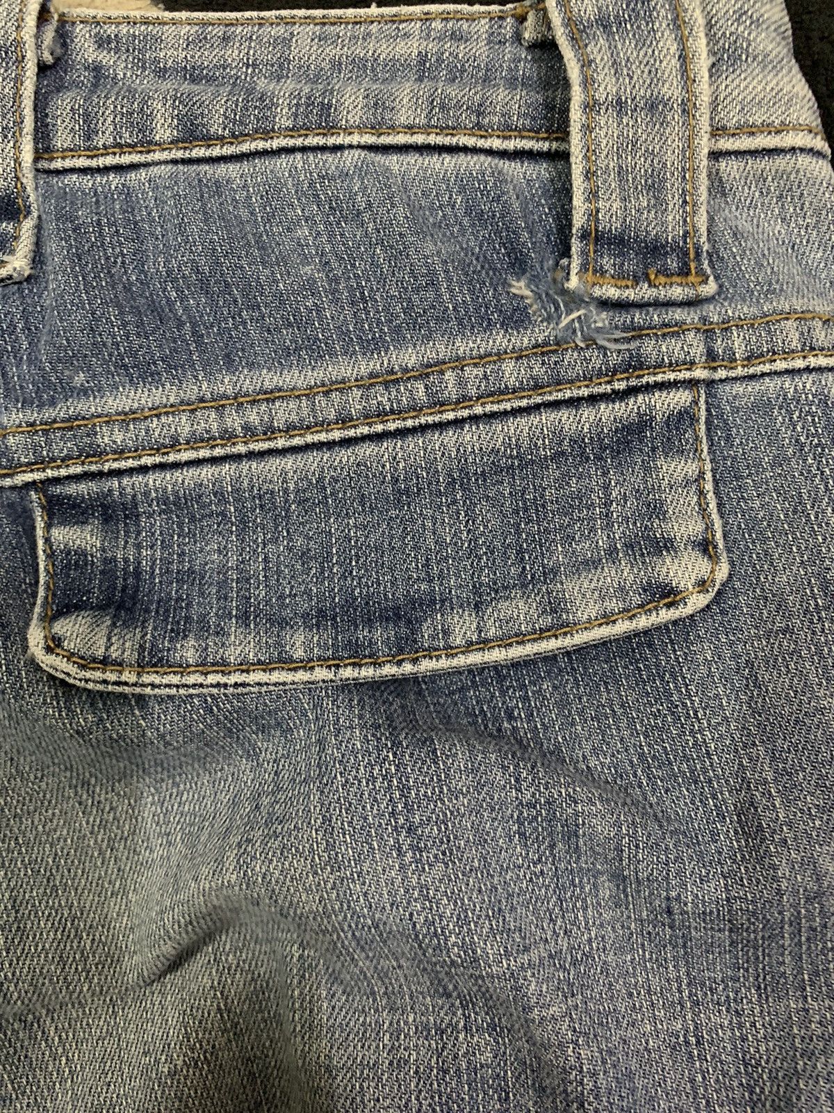 Hysteric Glamour Vintage Japanese Brand E.Blue Ripped Flare Bush Cargo Jeans Size US 28 / EU 44 - 14 Thumbnail