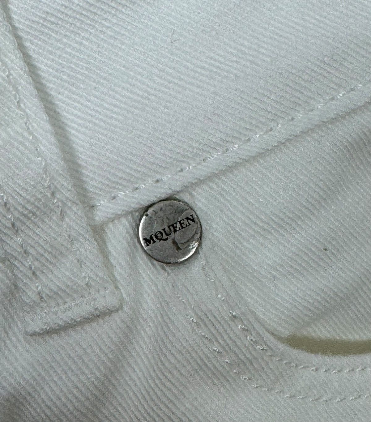 Alexander McQueen Alexander McQueen White Crop Jeans Skinny size 42 Size 28" / US 6 / IT 42 - 12 Thumbnail