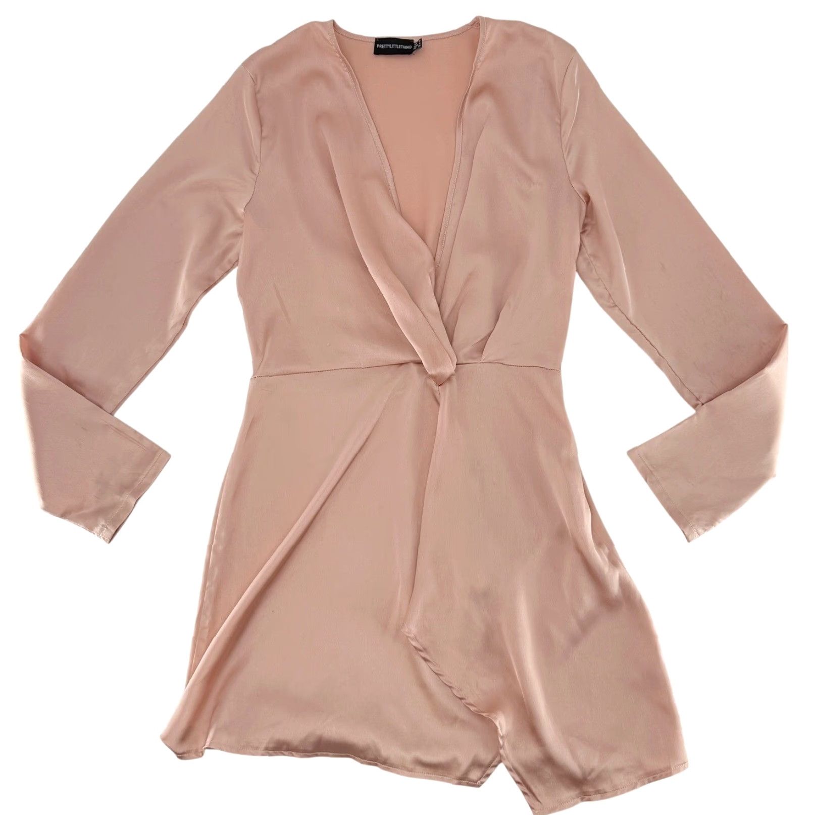 pretty little thing rose gold dress Natalia Fedner CHAIN TANK ROSE GOLD GOWN WITH SLIP