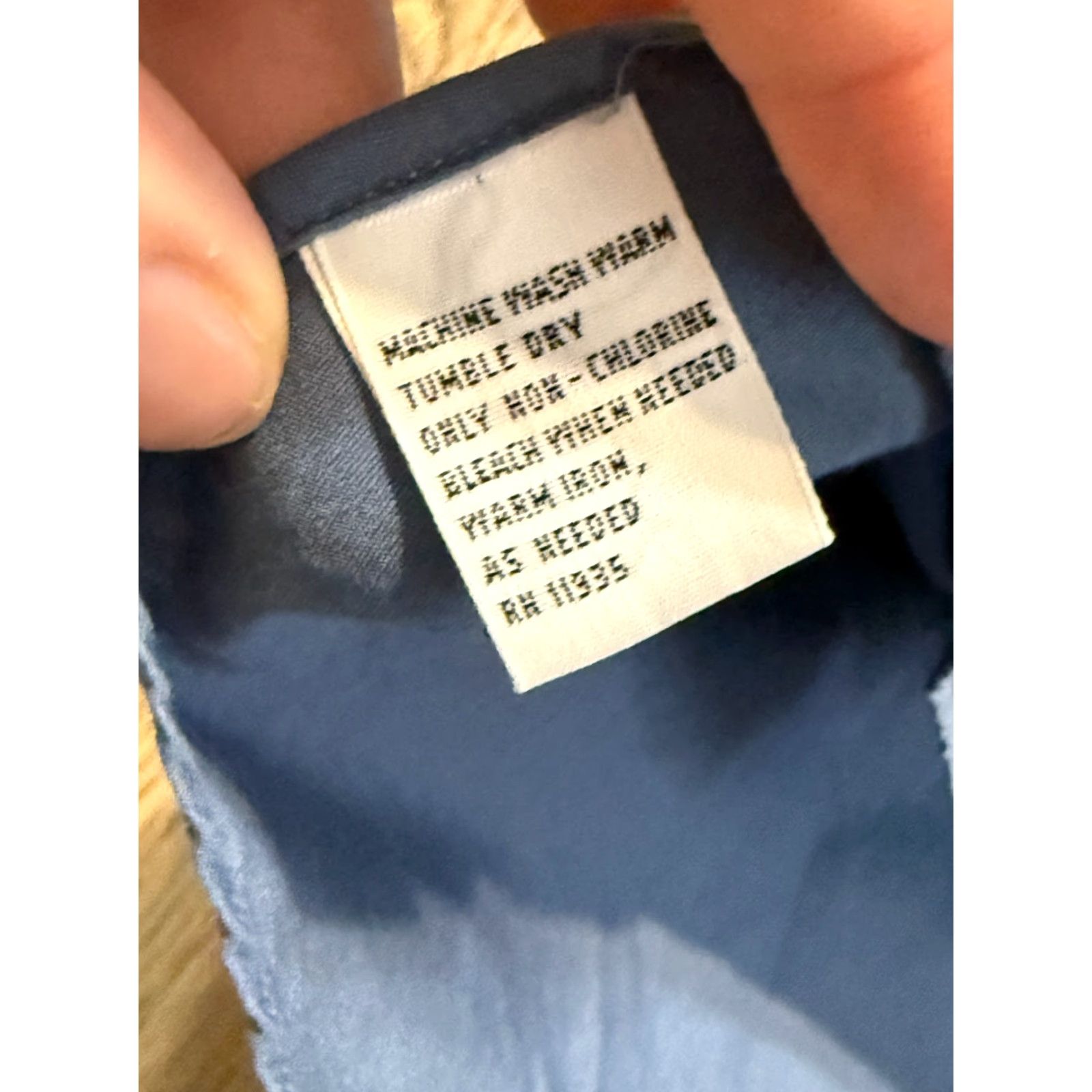 Vintage VINTAGE J.T. Beckett Shirt Men's XL Blue Long Sleeve Button Up Front Pocket Shirt Size US XL / EU 56 / 4 - 7 Thumbnail