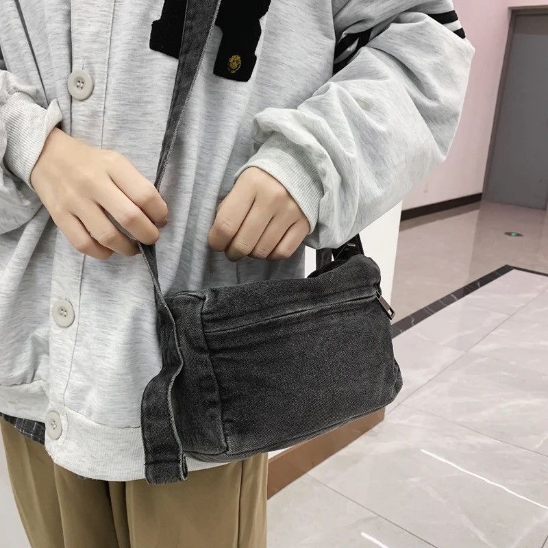 Japanese Brand Denim Unisex Bag Size ONE SIZE - 4 Thumbnail