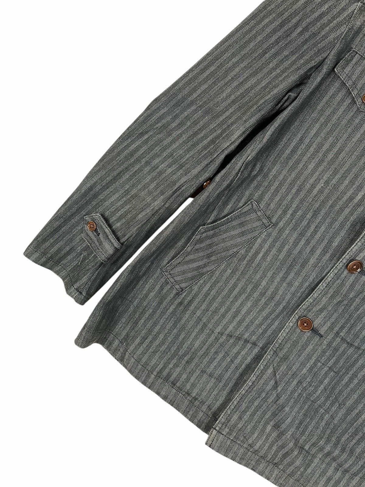 Alexander Julian × Japanese Brand Alexander Julian Stripe Hickory Denim Jacket Size US M / EU 48-50 / 2 - 8 Thumbnail