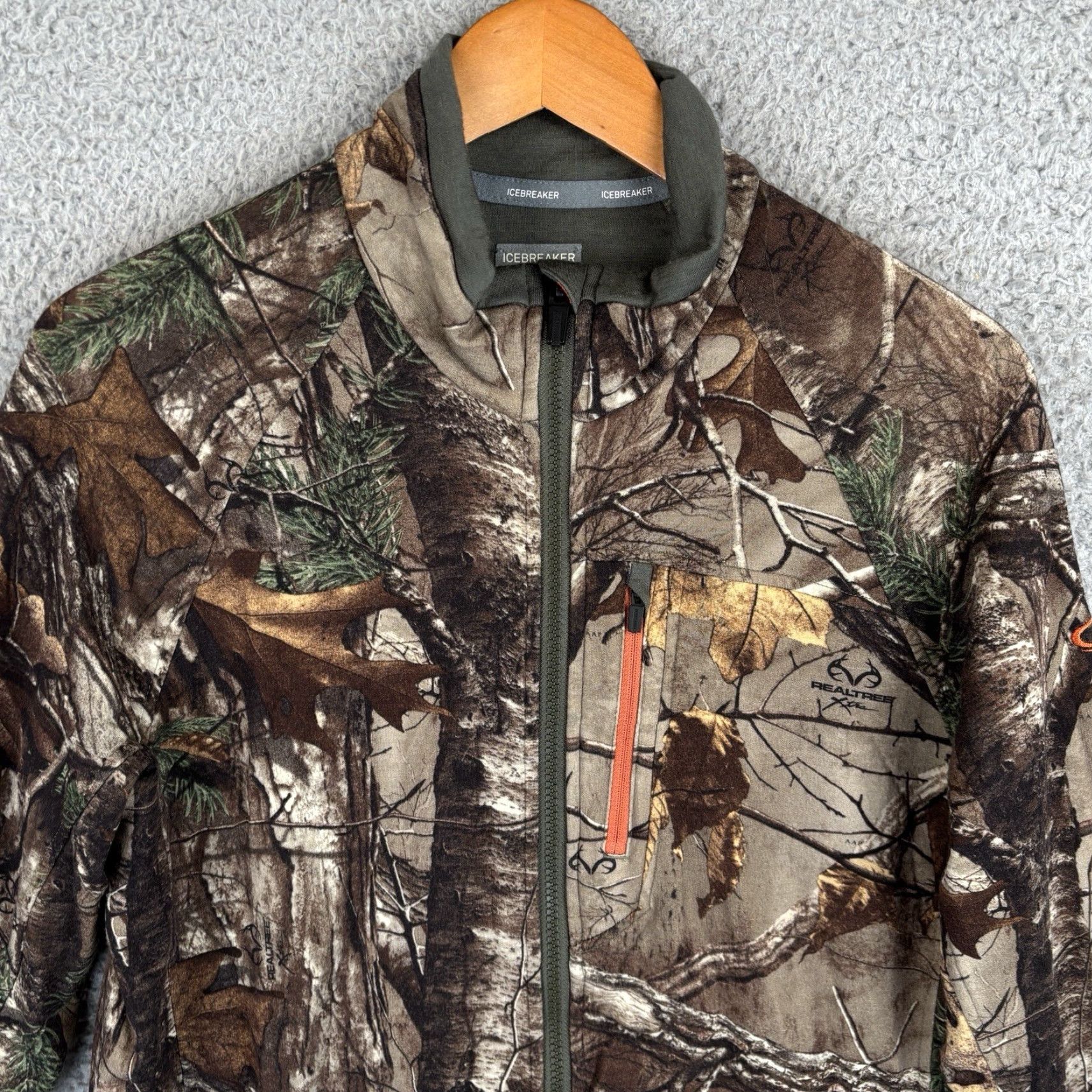 Icebreaker Icebreaker Mens M Camo Wool Blend Full Zip Merino Jacket Size US M / EU 48-50 / 2 - 2 Thumbnail