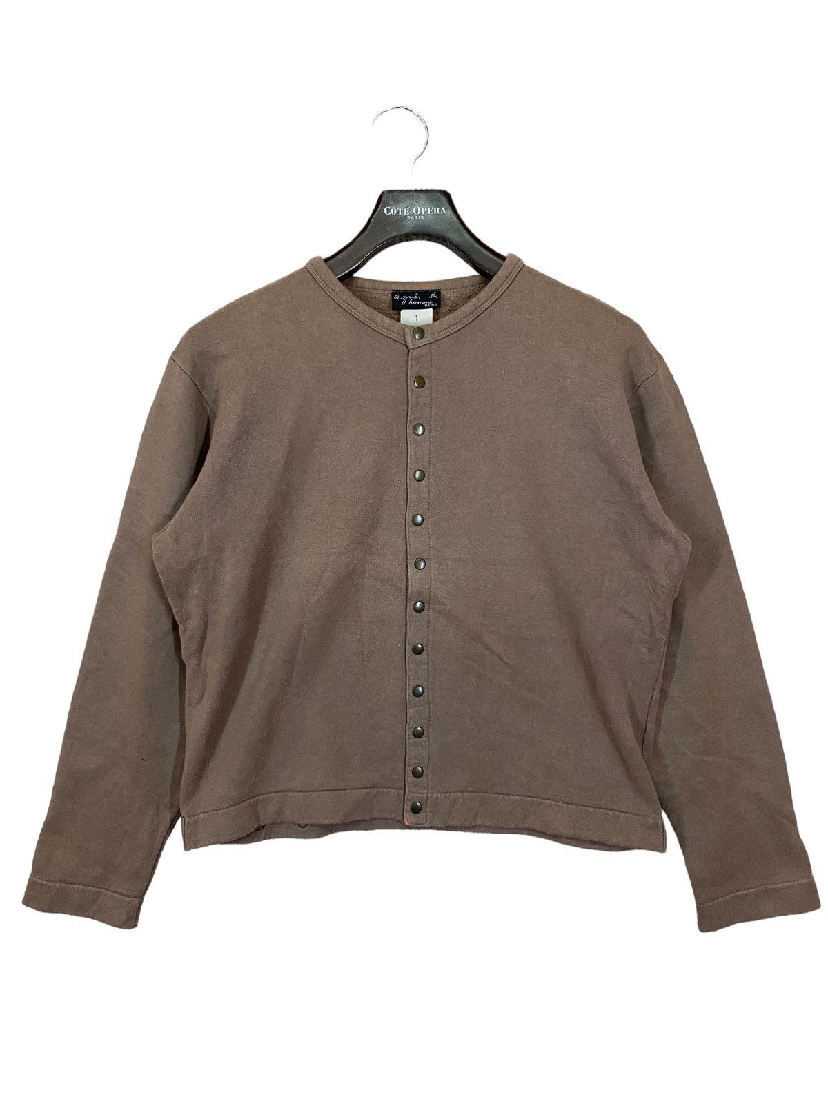 90-00s agnes b. homme border cardigan