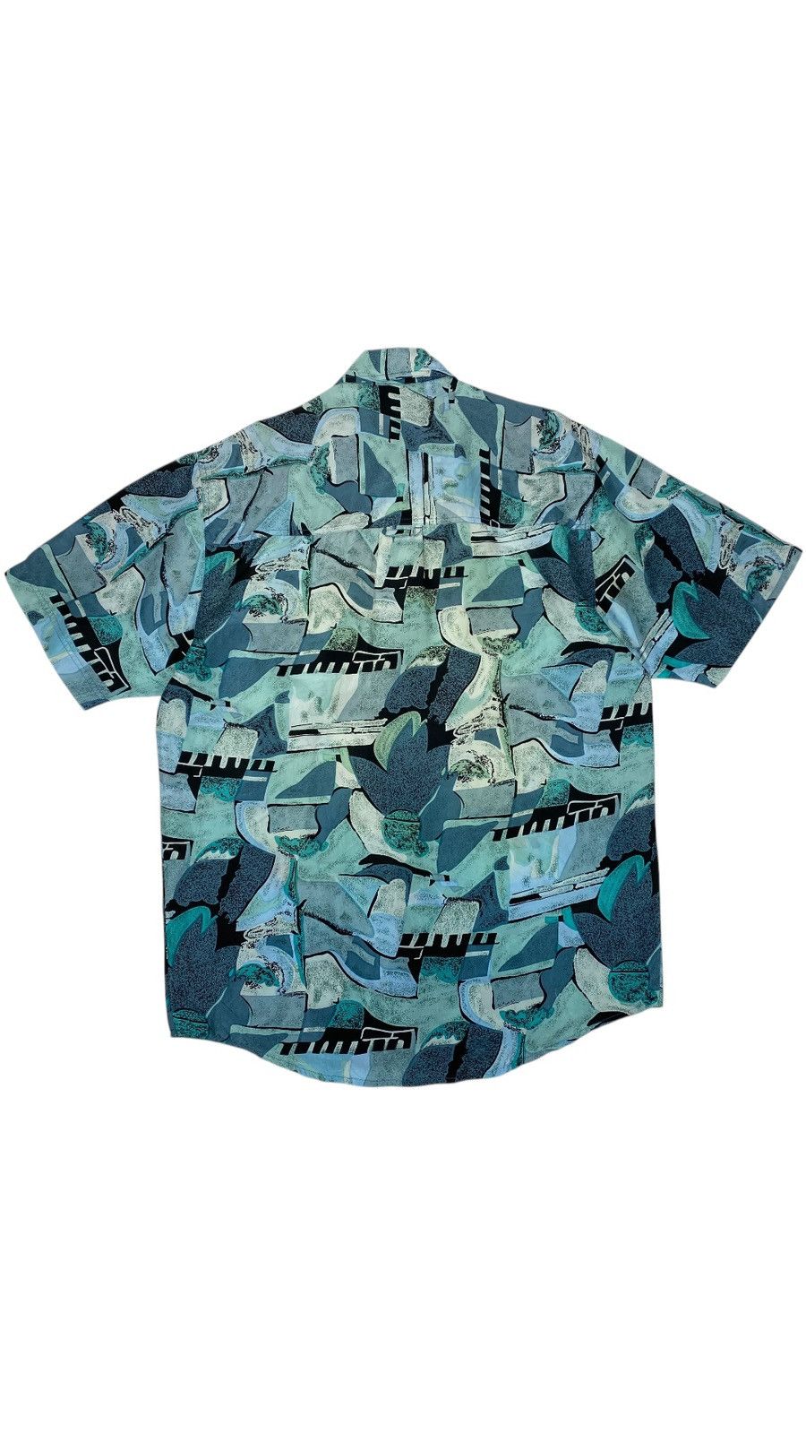 Vintage Vintage 90s Silk Crazy Abstract Hawaiian Festival Shirt Size US L / EU 52-54 / 3 - 2 Thumbnail