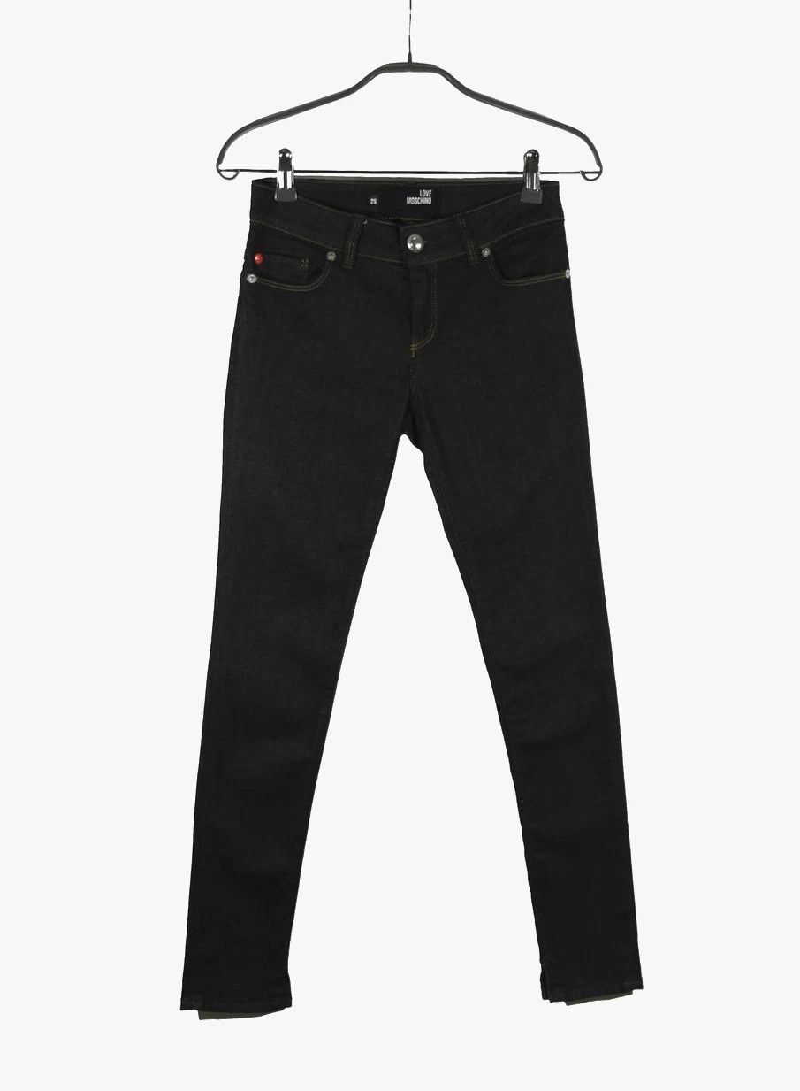 Love Moschino Love Moschino women's skinny pants size 25 dark blue Size 25" / US 0 / IT 36 - 1 Thumbnail