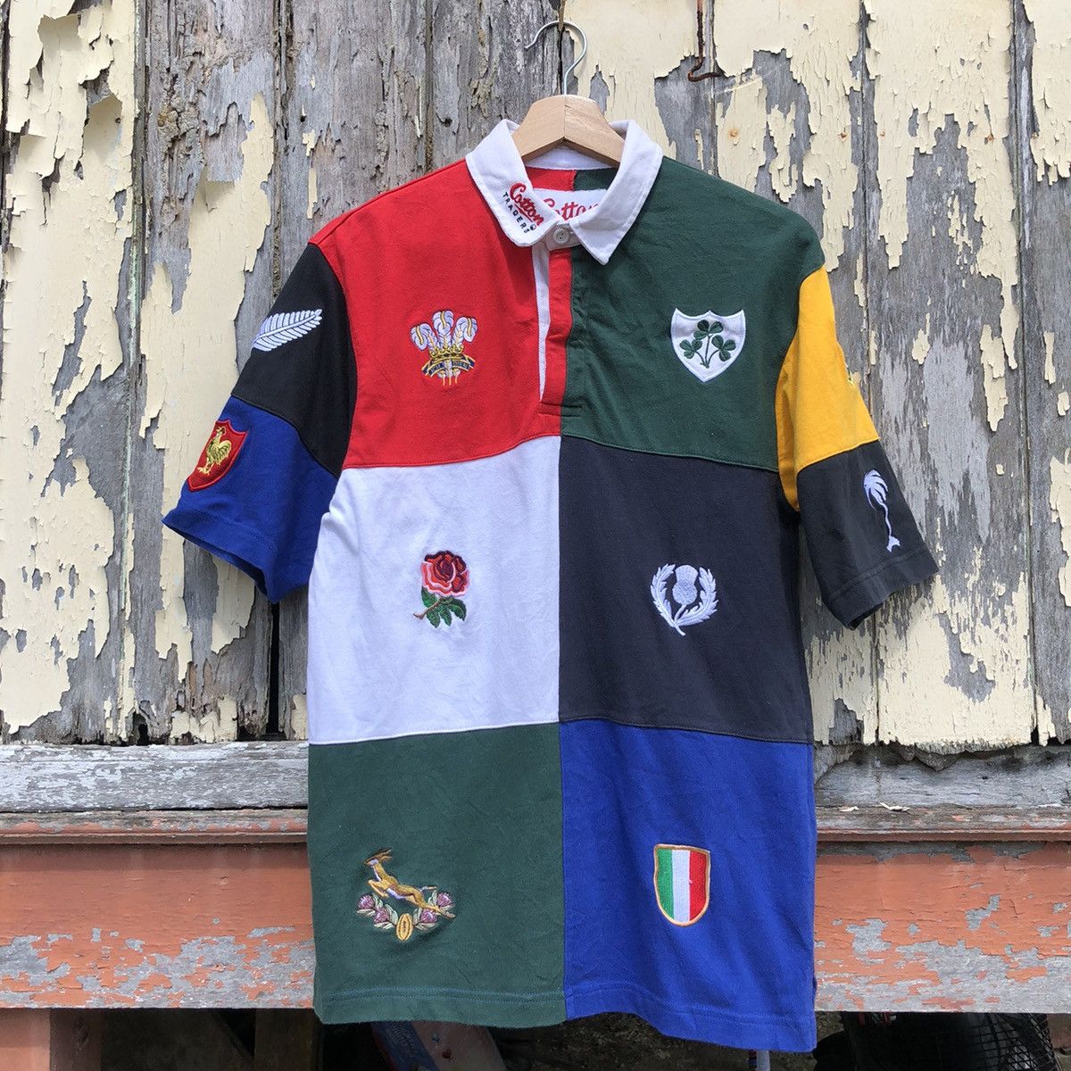 Cotton Traders Vintage Cotton Traders Nation Rugby Polo Tshirt Size US S / EU 44-46 / 1 - 1 Thumbnail