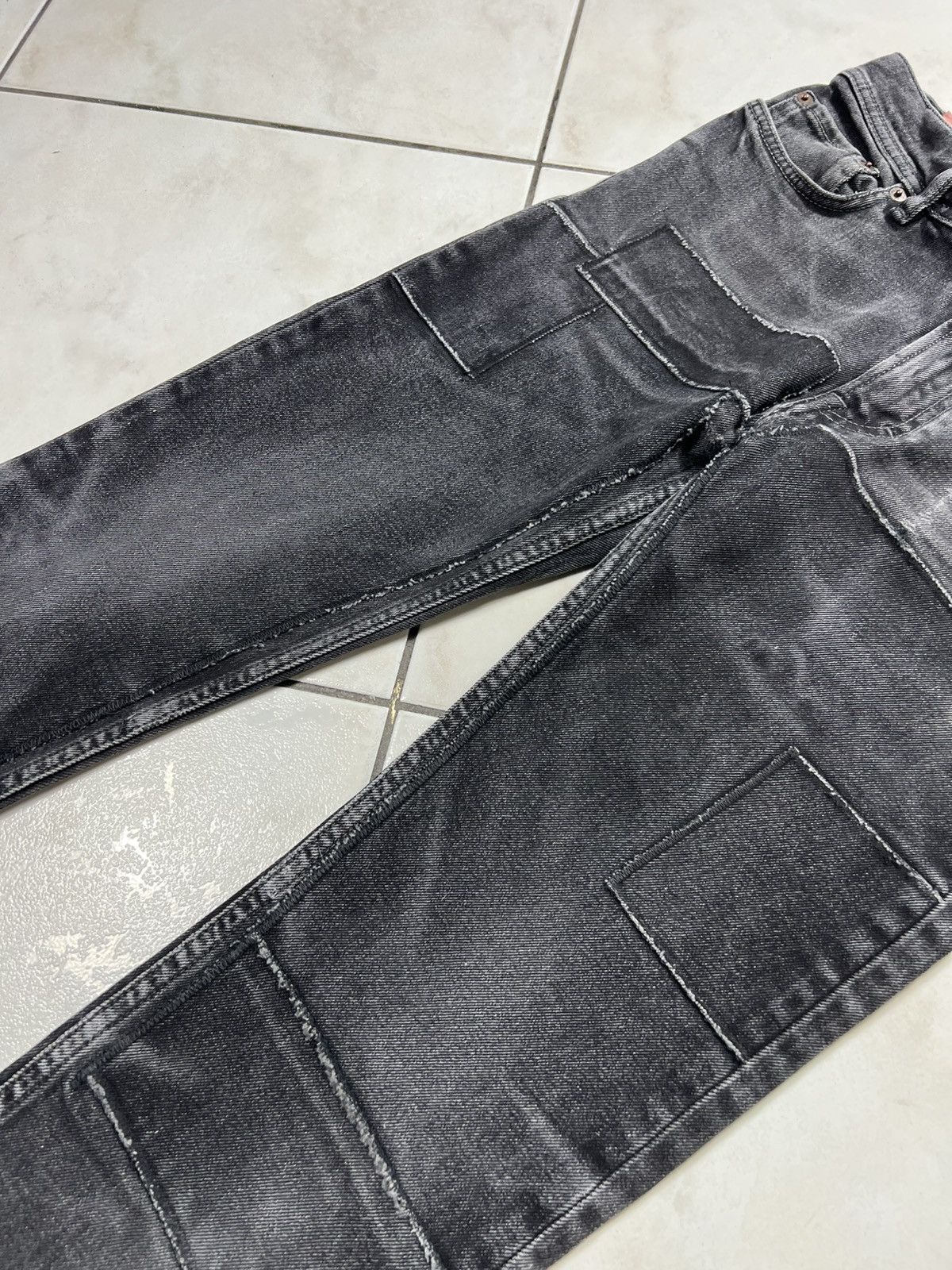 Acne Studios Acne Studios bla konst north black patch jeans patchwork Size US 29 - 8 Thumbnail