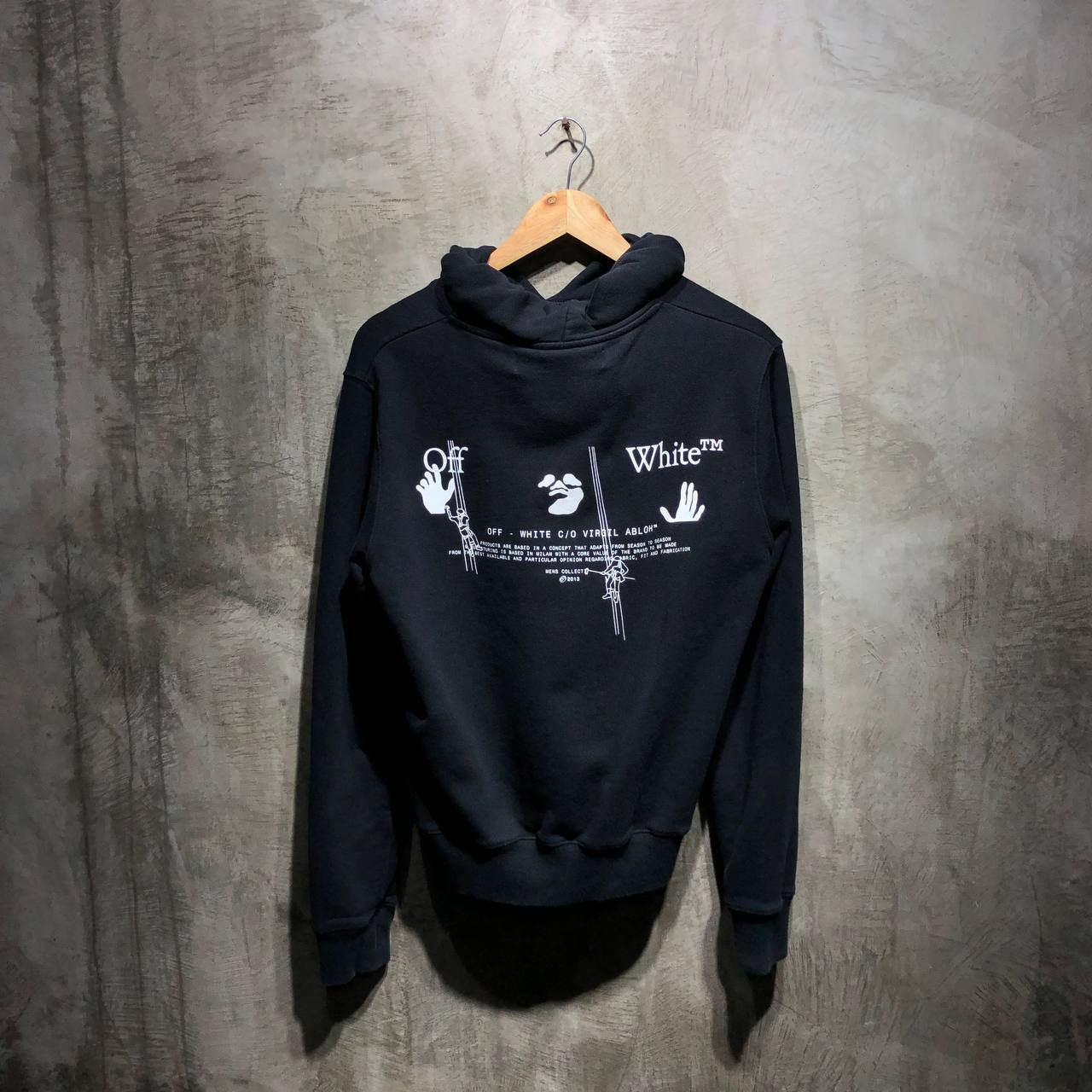 Off-White Off-White Workers Logo hoodie Size US M / EU 48-50 / 2 - 2 Thumbnail