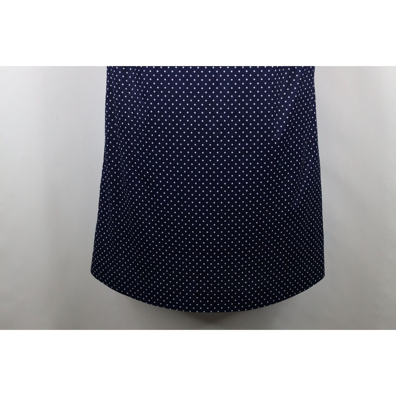 Vintage Vintage 70s Country Primitive Polka Dot Lace Trim Dress Size XXL / US 16-18 / IT 52-54 - 4 Thumbnail