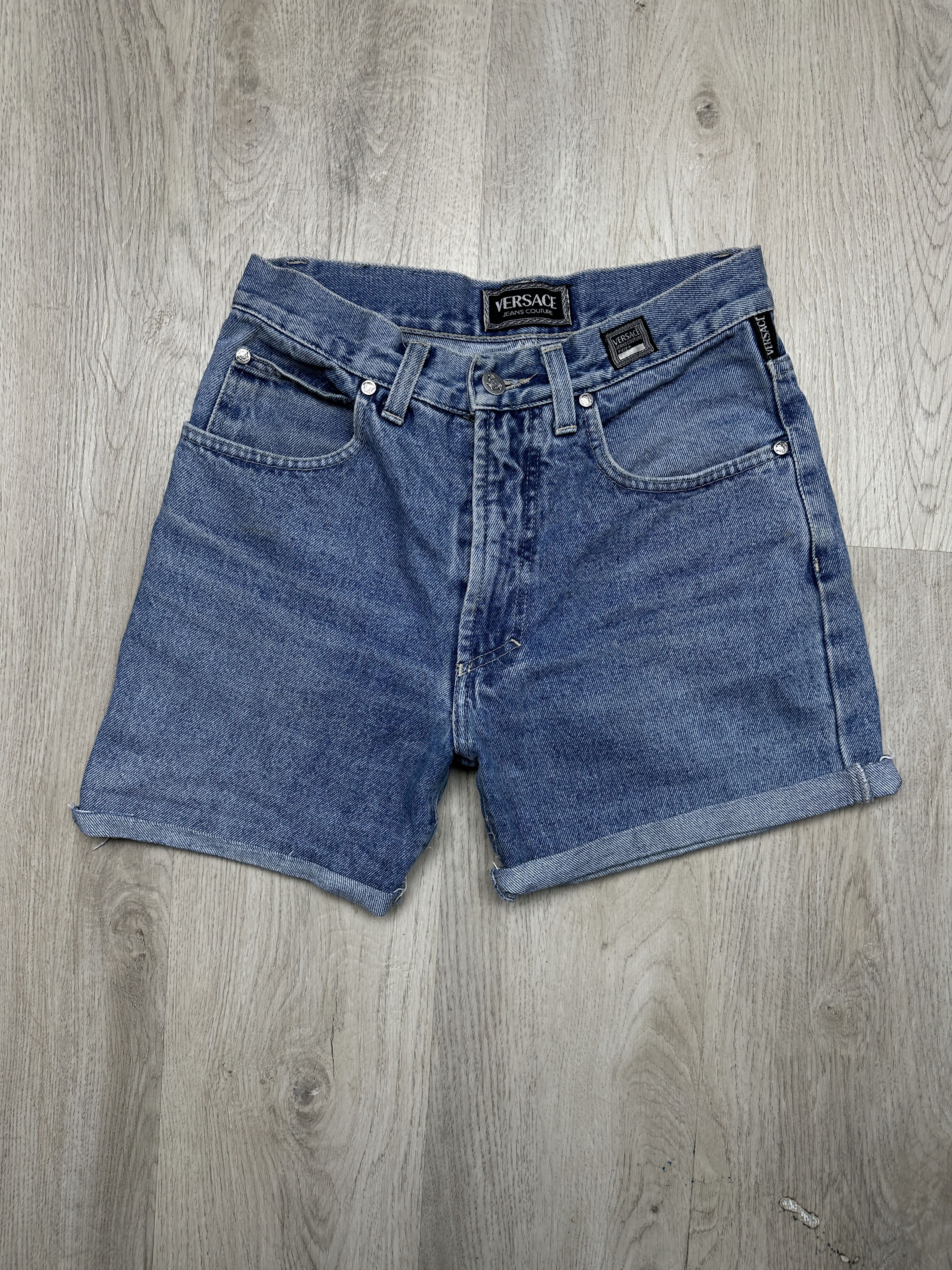 Versace Versace 90s Vintage Denim Shorts Cropped Pants Size 30" / US 8 / IT 44 - 4 Thumbnail