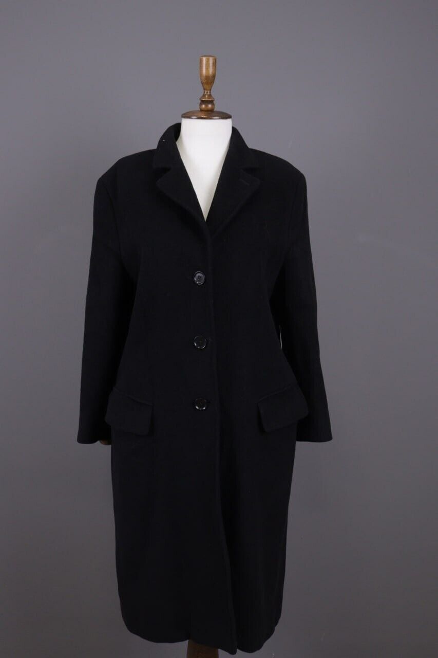 image of Avant Garde x Max Mara Oversized Coat in Black, Women's (Size XL)