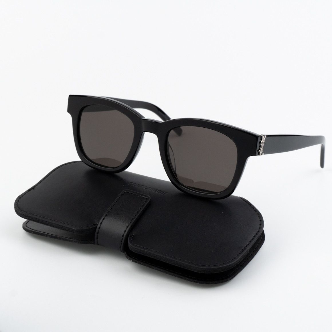 Saint Laurent Paris NEW Saint Laurent SLM124 001 Black Grey Women Sunglasses Size ONE SIZE - 9 Thumbnail
