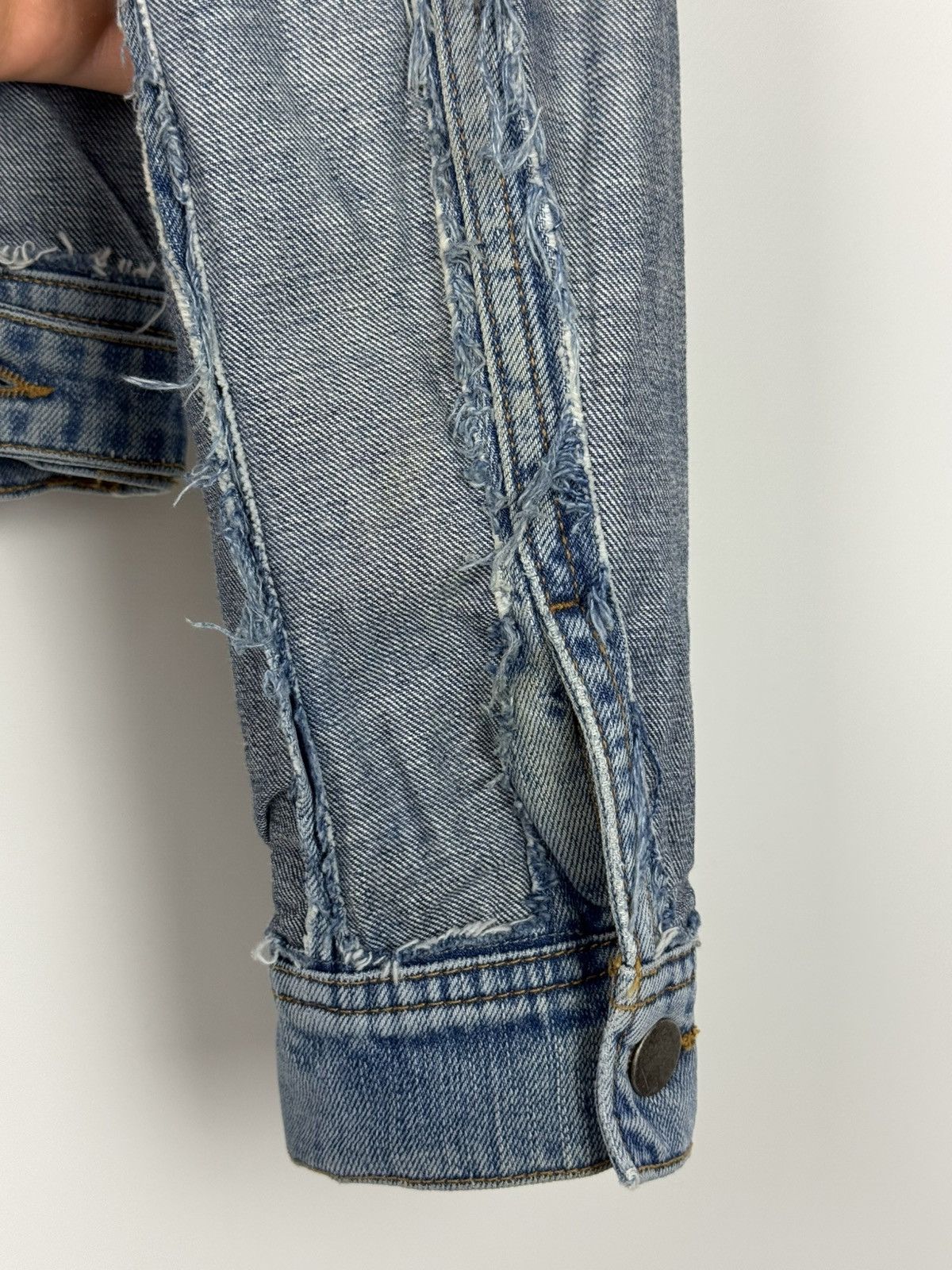 H&M × Maison Margiela SS12 Maison Margiela x H&M Distressed Reverse Denim Jacket Size US S / EU 44-46 / 1 - 16 Thumbnail