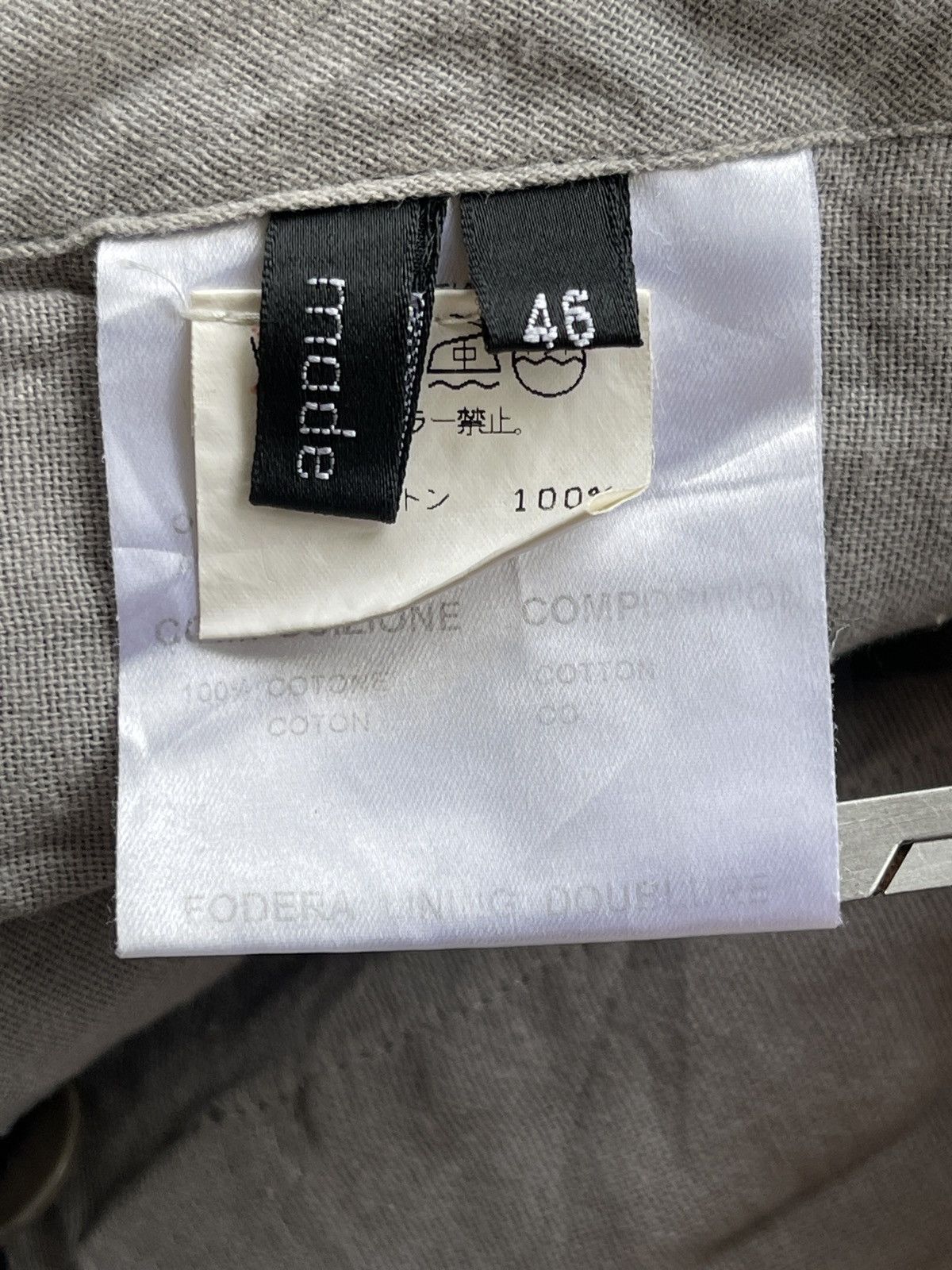Carol Christian Poell CCP Spring02 PM1602WARP Grey Straight Pants Size US 29 - 10 Thumbnail