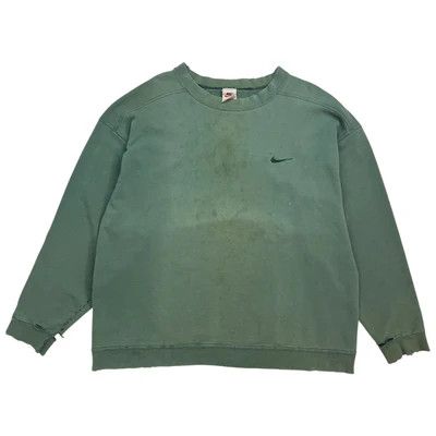 Vintage Thrashed Nike Crewneck Green