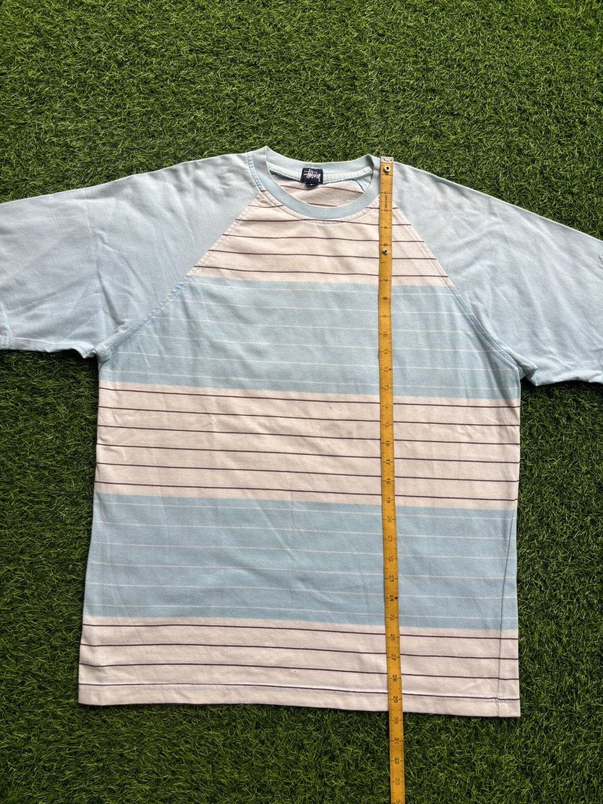 Stussy Vintage Stussy Tom tom Stripe Pocket Tshirt Size US L / EU 52-54 / 3 - 9 Thumbnail