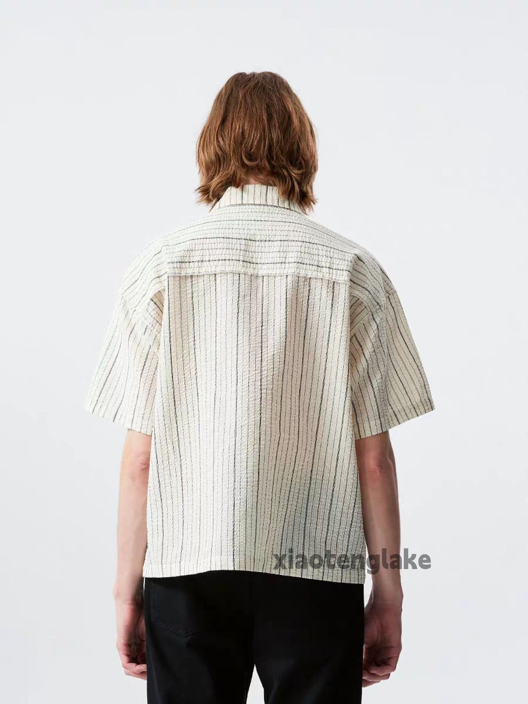 Designer Unisex utility punk hiphop skate outdoor striped shirt Size US M / EU 48-50 / 2 - 2 Thumbnail