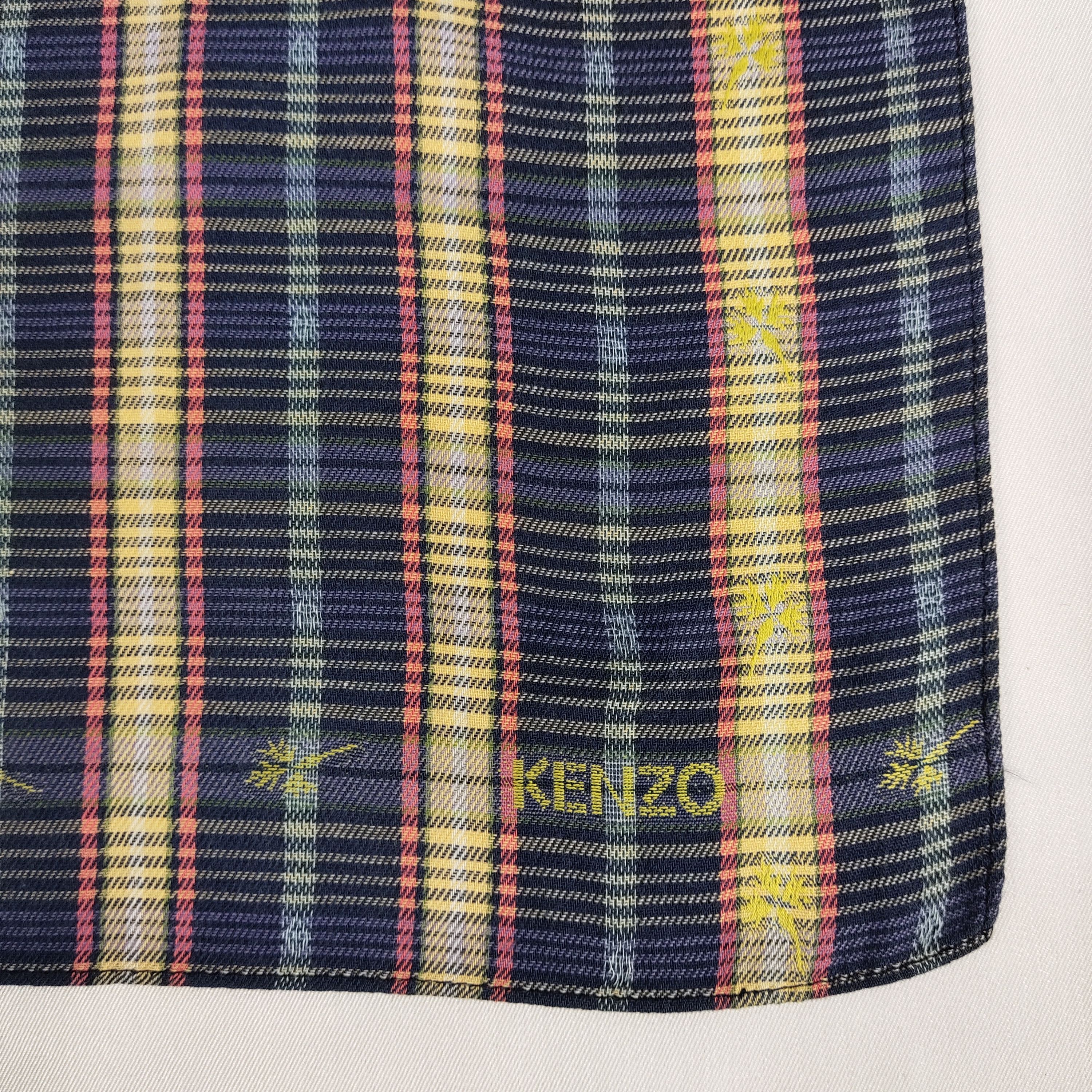 Kenzo × Vintage Kenzo Handkerchief / Neckerchief / Bandana FZ054 Size ONE SIZE - 5 Thumbnail