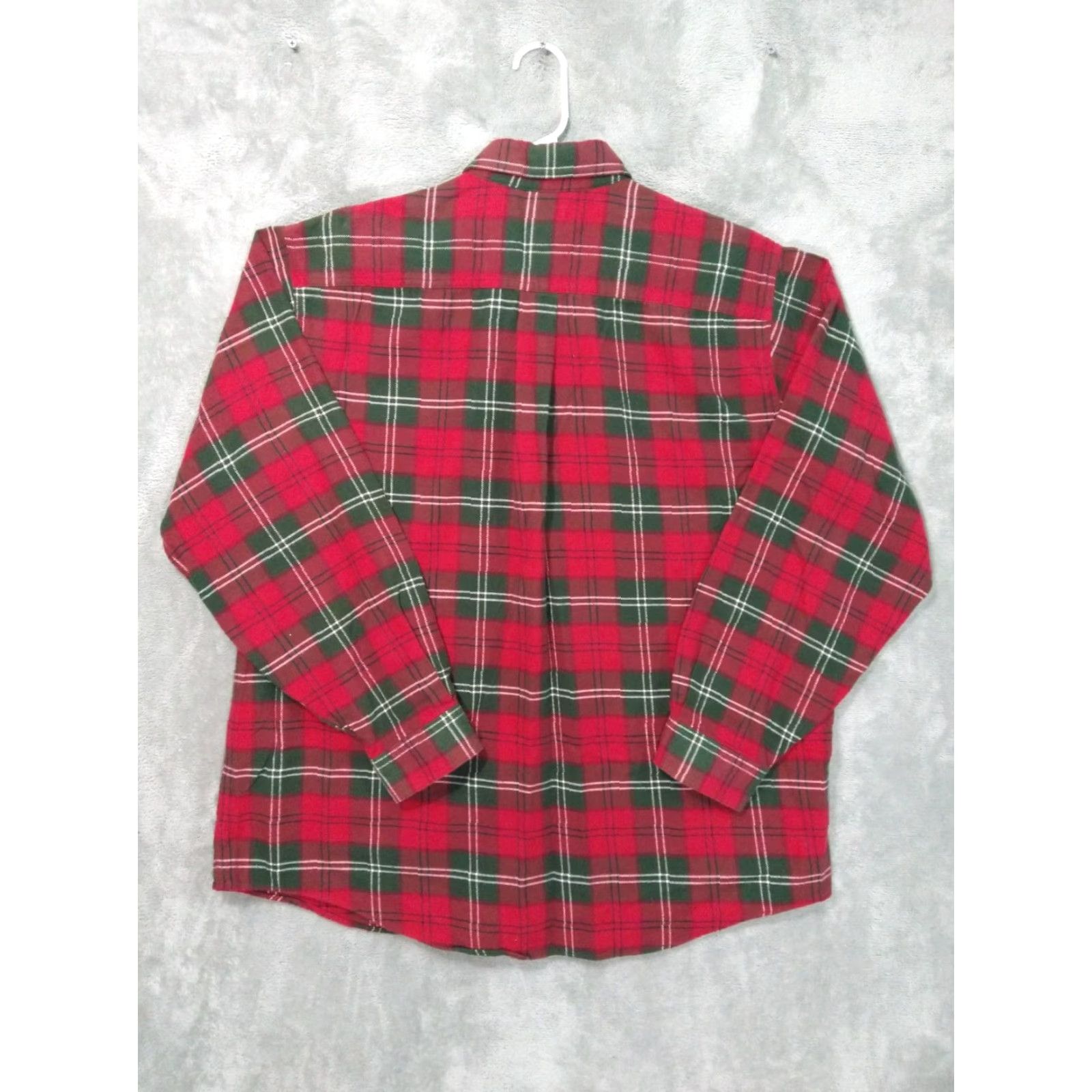 Vintage VINTAGE L.L.Bean Shirt Mens XL Red Plaid Flannel Button-Up Long Sleeve Cotton Garment Size US XL / EU 56 / 4 - 2 Thumbnail