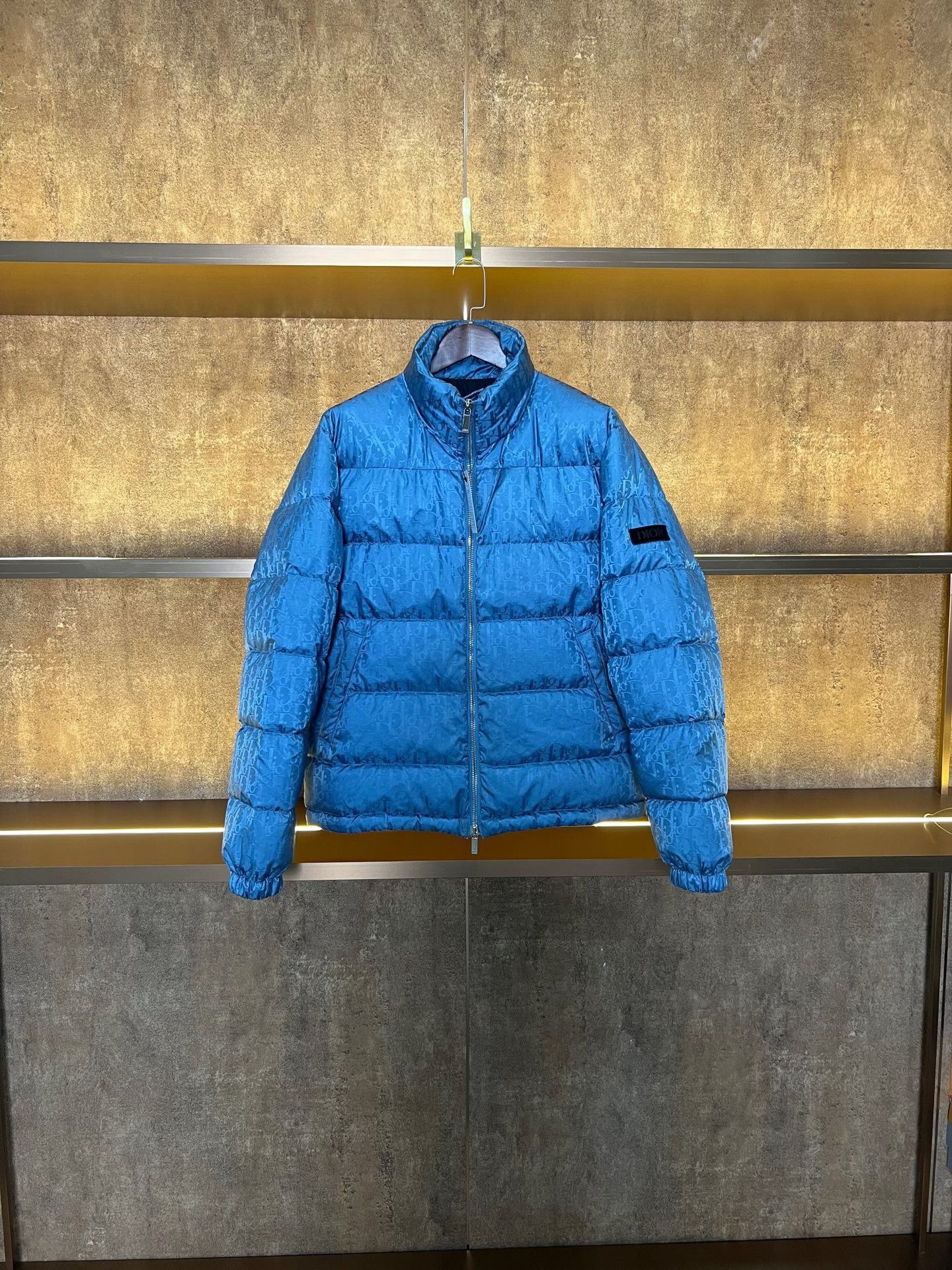 Dior Dior Blue All-Over Print Down Jacket Size US M / EU 48-50 / 2 - 1 Thumbnail