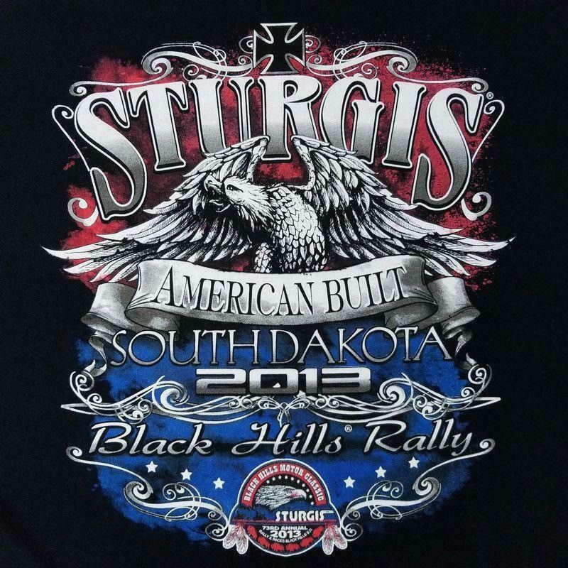 Gildan Sturgis Black Hills Rally T Shirt Mens XL 73rd Annual 2013 Size US XL / EU 56 / 4 - 5 Thumbnail