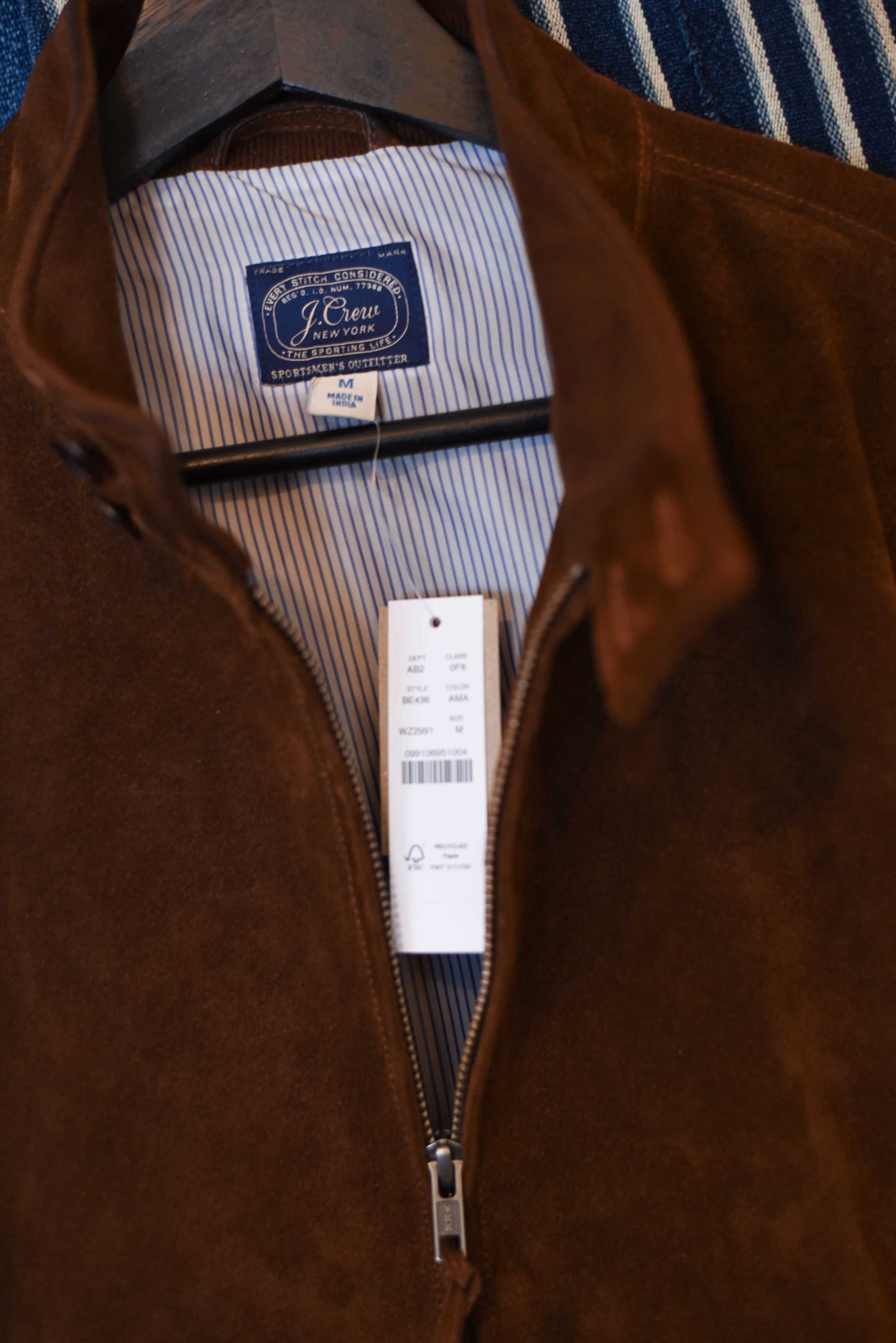 J.Crew New J.Crew Men's Italian Suede Jacket Mahogany Size Medium Size US M / EU 48-50 / 2 - 4 Thumbnail
