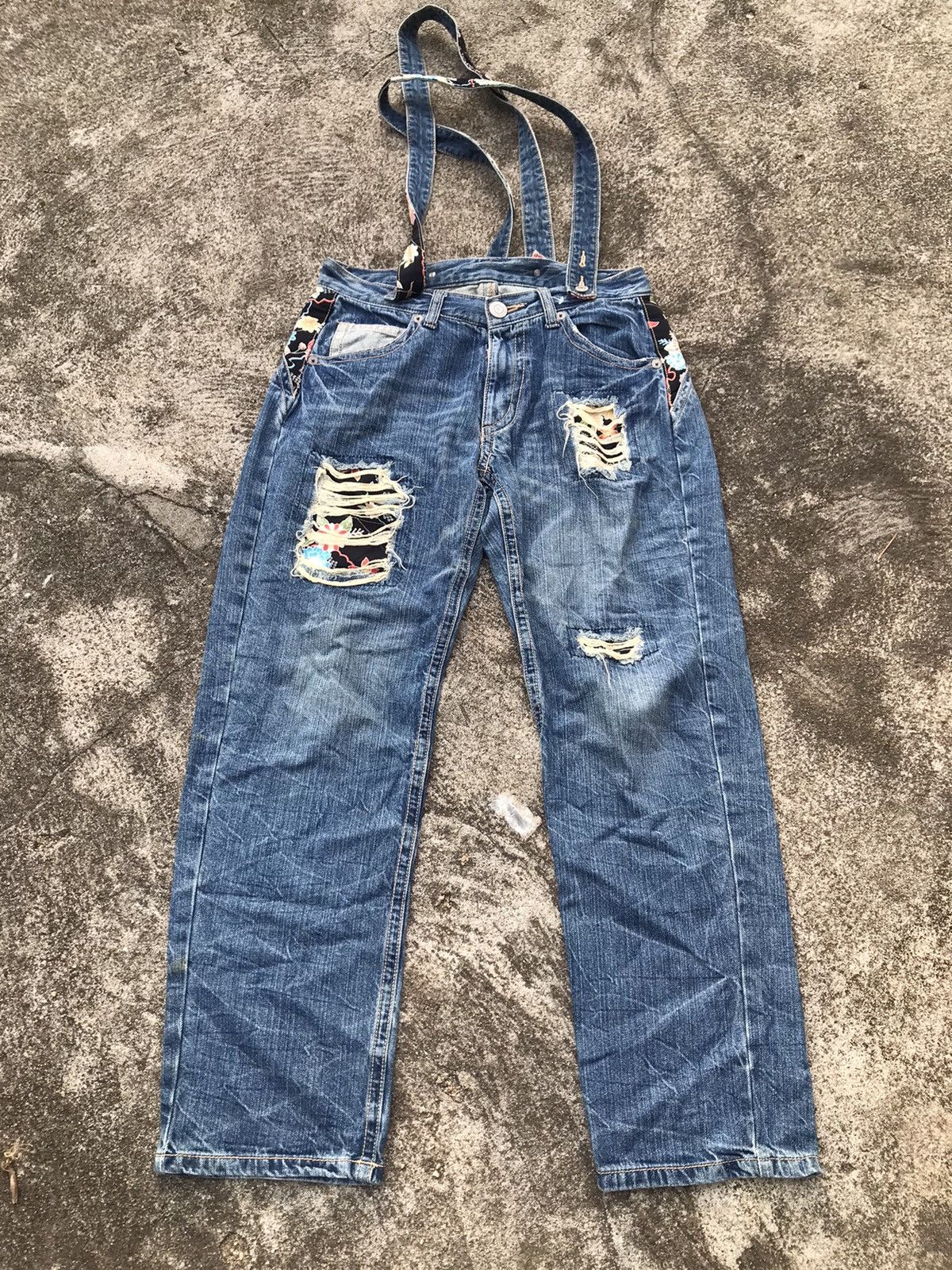 Japanese Brand Jeans with Suspender