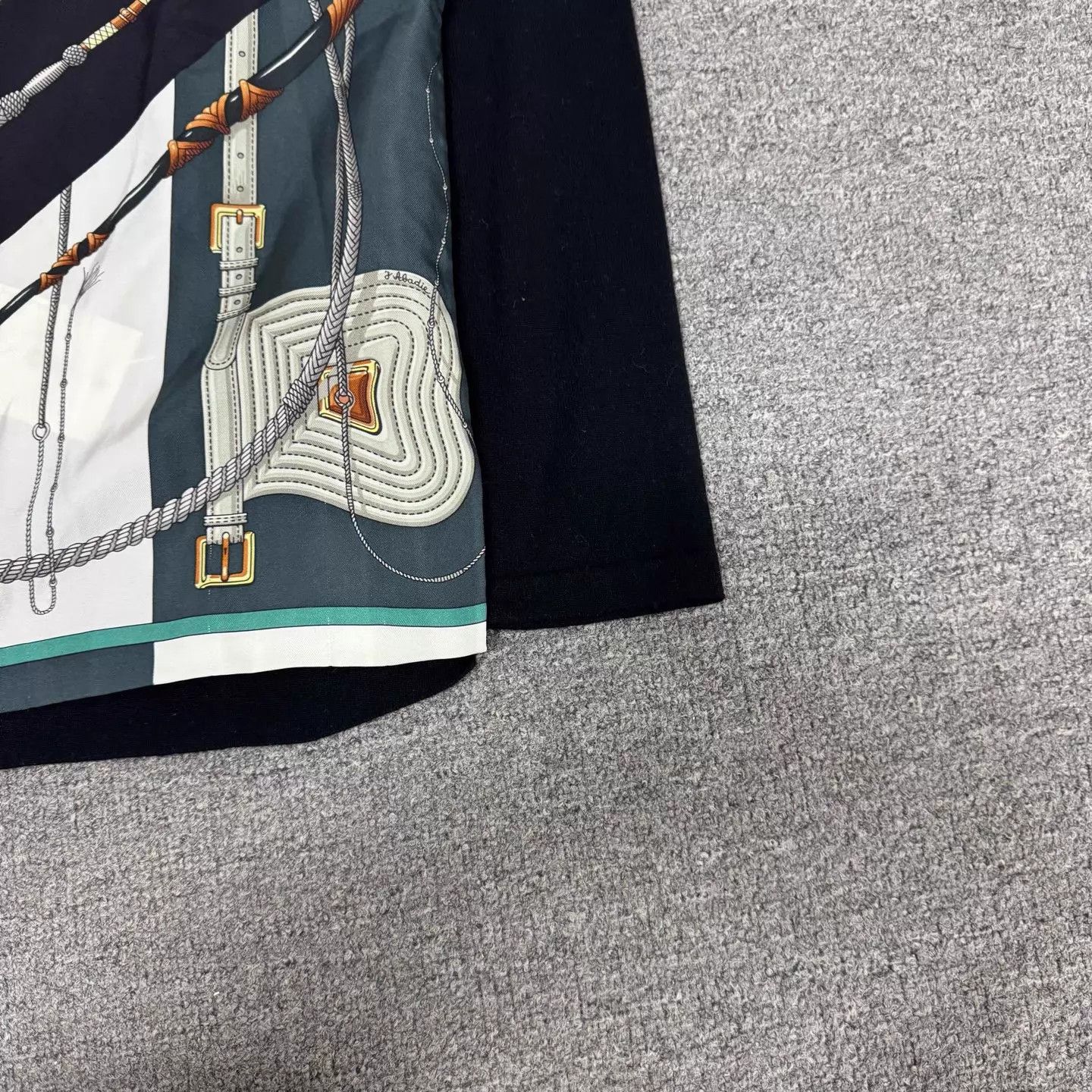 Hermes Hermes Black Horse Print Silk-Cashmere Knit Longsleeve Top Size XS / US 0-2 / IT 36-38 - 4 Thumbnail