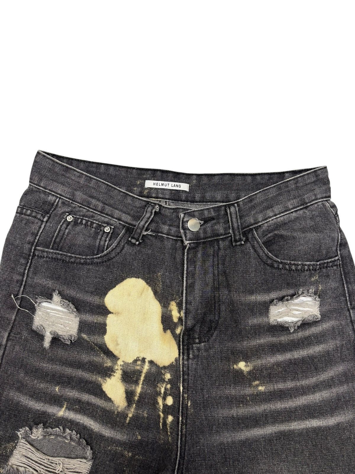 Helmut Lang This is HELMUT LANG Custom Made Baggy Jeans Distressed Size US 29 - 9 Thumbnail