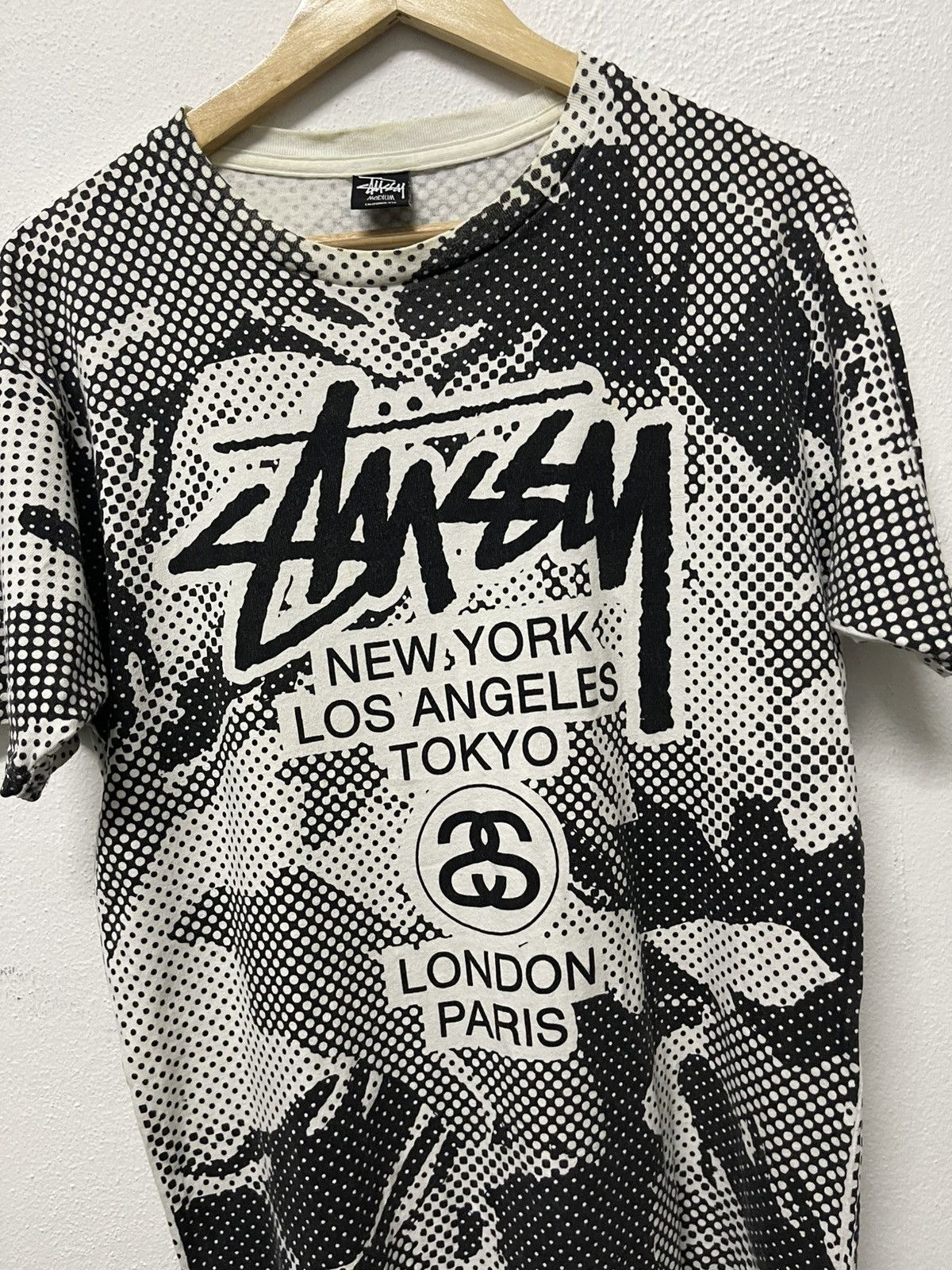Stussy 2000s STUSSY WORLD TOUR FULLPRINT SHIRT RARE Size US M / EU 48-50 / 2 - 4 Thumbnail