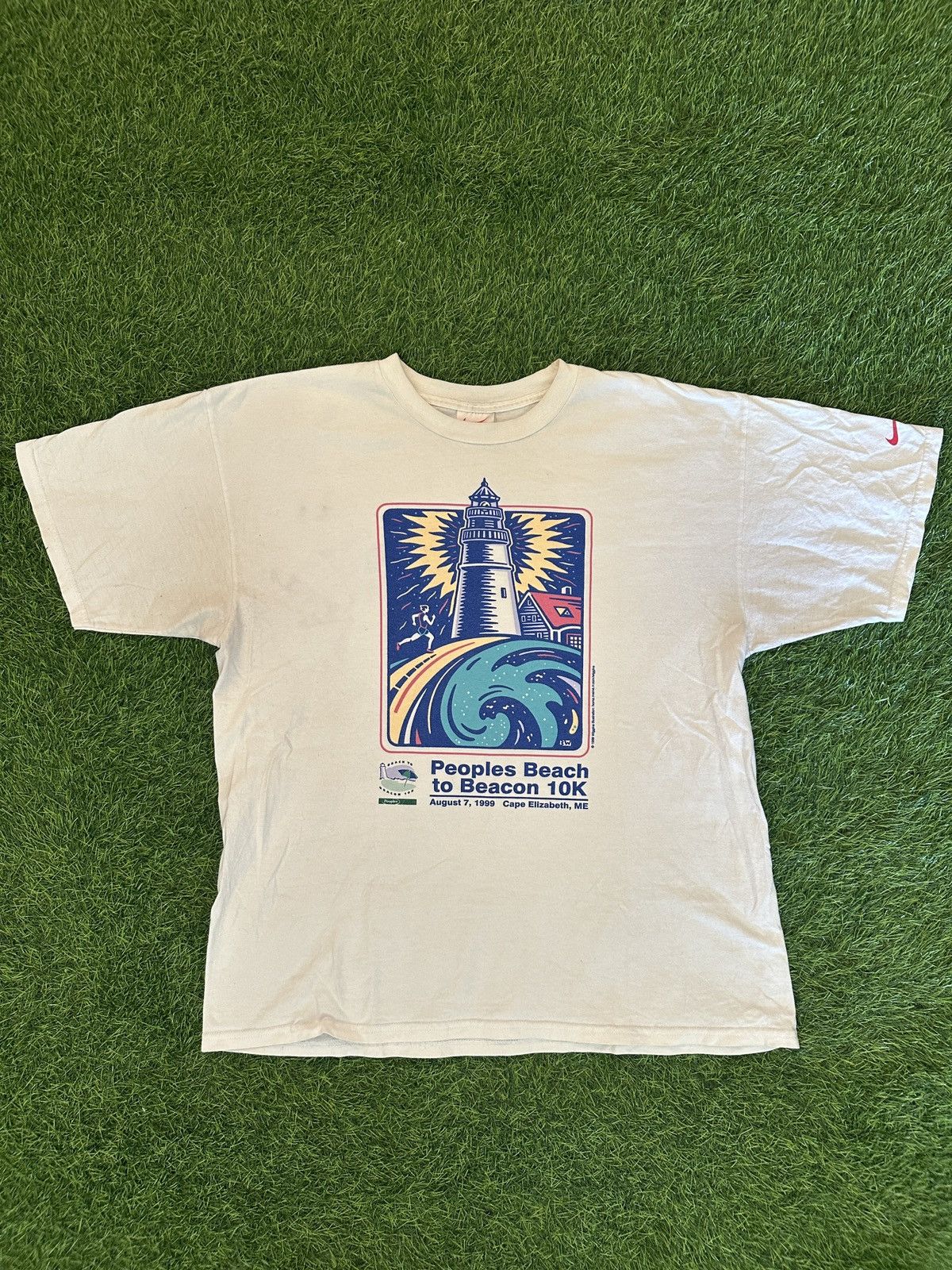 Nike Vintage nike 1999 peoples beach running shirt size Large Size US L / EU 52-54 / 3 - 1 Thumbnail