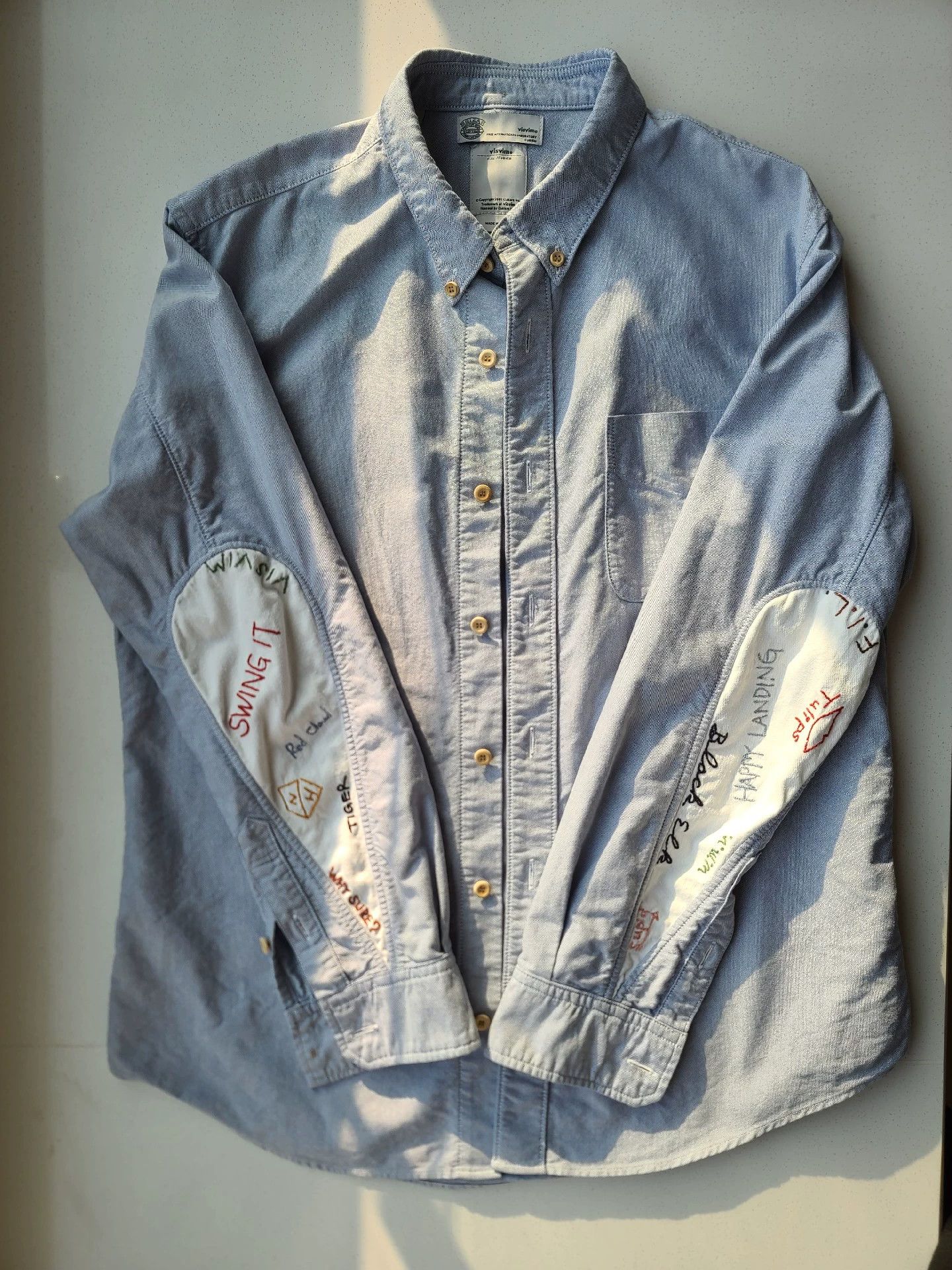 Visvim visvim embroidered water drop shirt Size US M / EU 48-50 / 2 - 1 Thumbnail