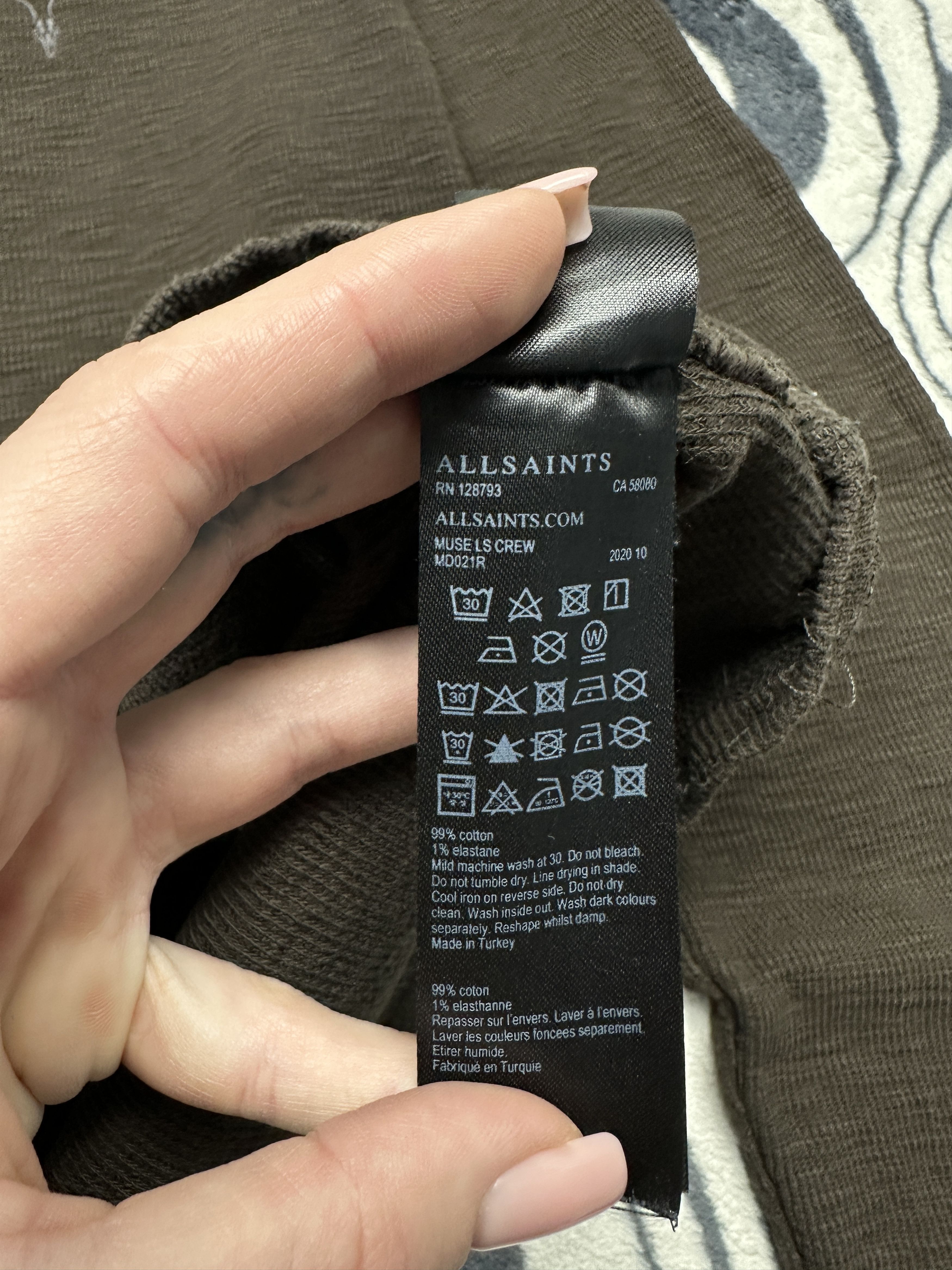 Allsaints Allsaints Mens Muse Crew Neck Sweater Size US L / EU 52-54 / 3 - 5 Thumbnail