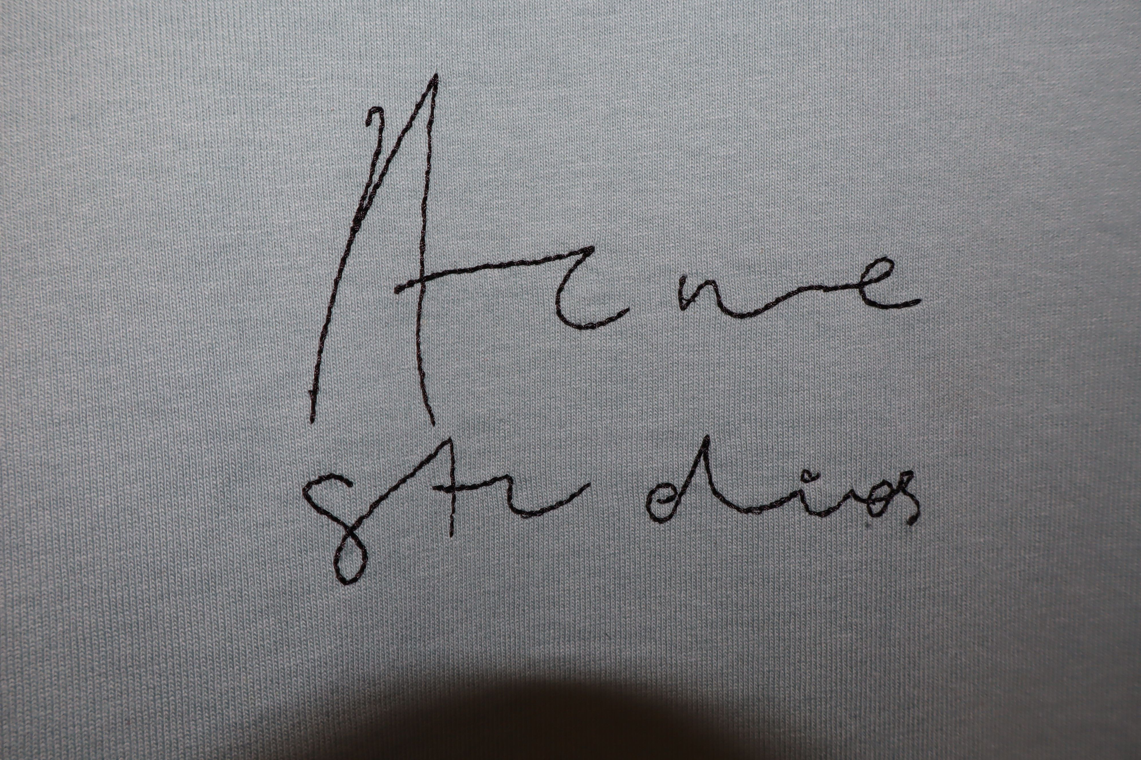 Acne Studios Embroidered logo t-shirt Size XXS / US 00 / IT 34 - 3 Thumbnail