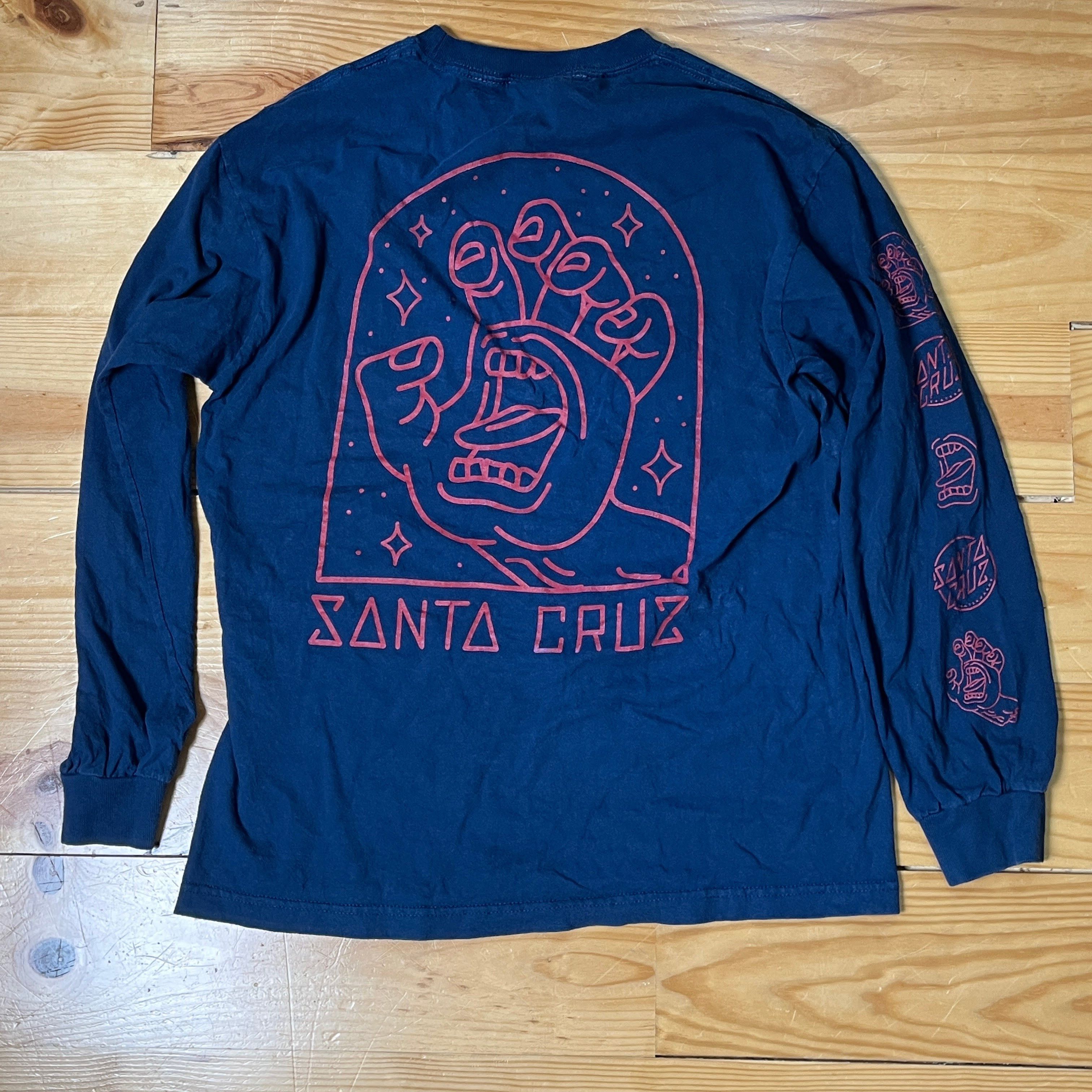 Other Santa Cruz Screaming Hand Long Sleeve Tee XL Navy Skate Size US XL / EU 56 / 4 - 5 Thumbnail