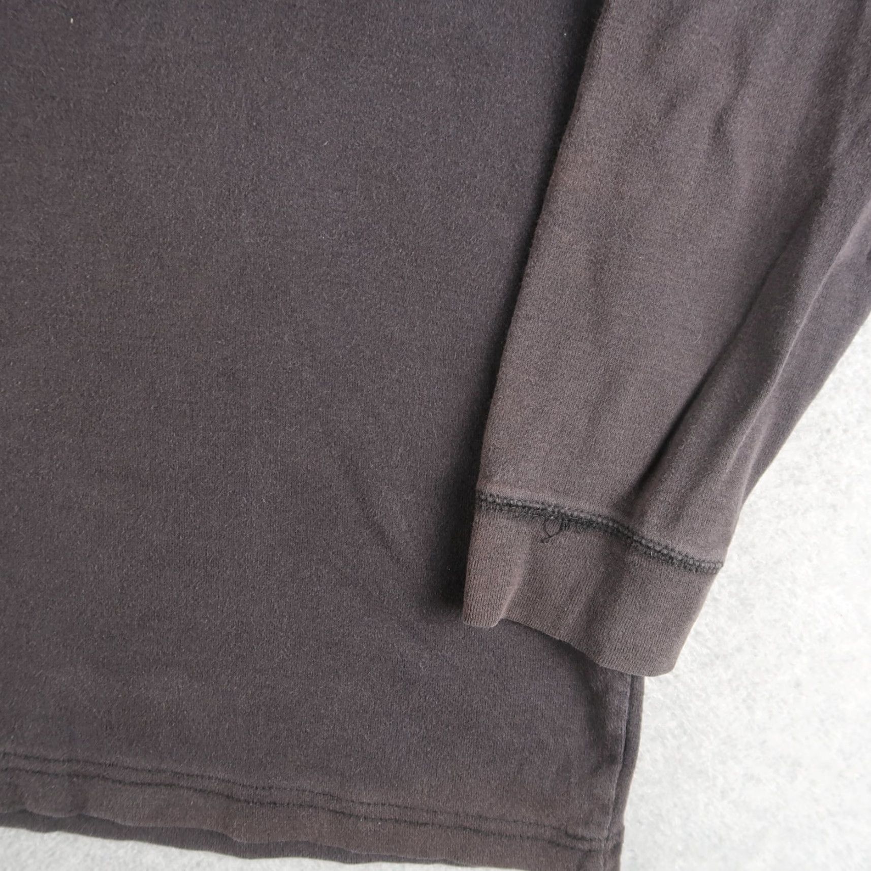 Basic Editions Basic Edition Mens L Large Henley T-Shirt Long Sleeve Black Size US L / EU 52-54 / 3 - 4 Thumbnail