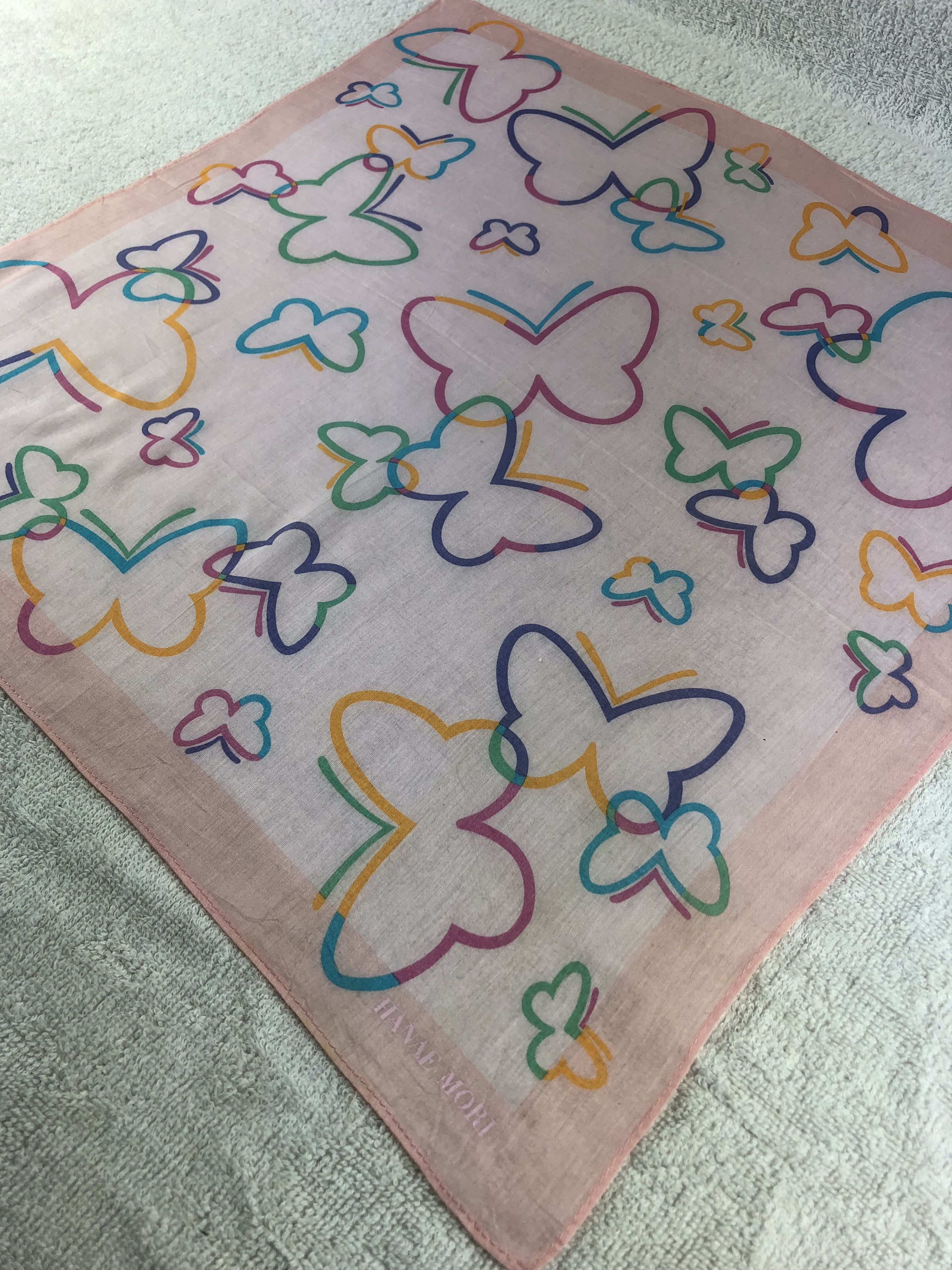 Hanae Mori × Japanese Brand × Vintage Hanae Mori Handkerchief / Bandana / Neckerchief Size ONE SIZE - 4 Thumbnail