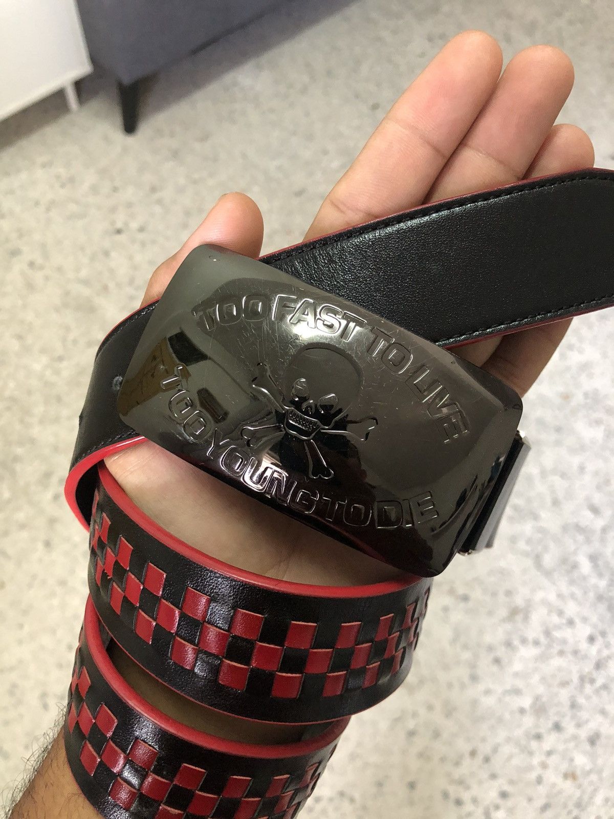 Vivienne Westwood 🔥Vivienne Westwood Belt "Too Fast To Live Too Young To Die" Size ONE SIZE - 2 Thumbnail