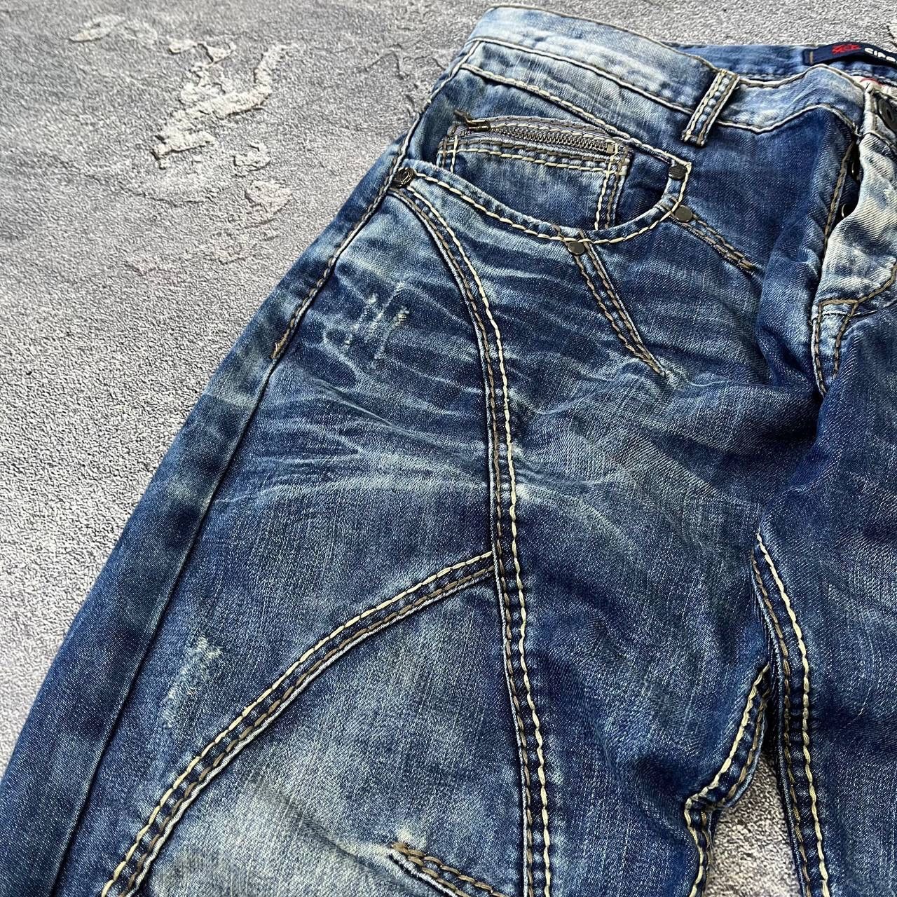 Vintage CIPO BAXX Vintage Mens Rapper Distressed Light Blue Y2K Size US 34 / EU 50 - 17 Thumbnail
