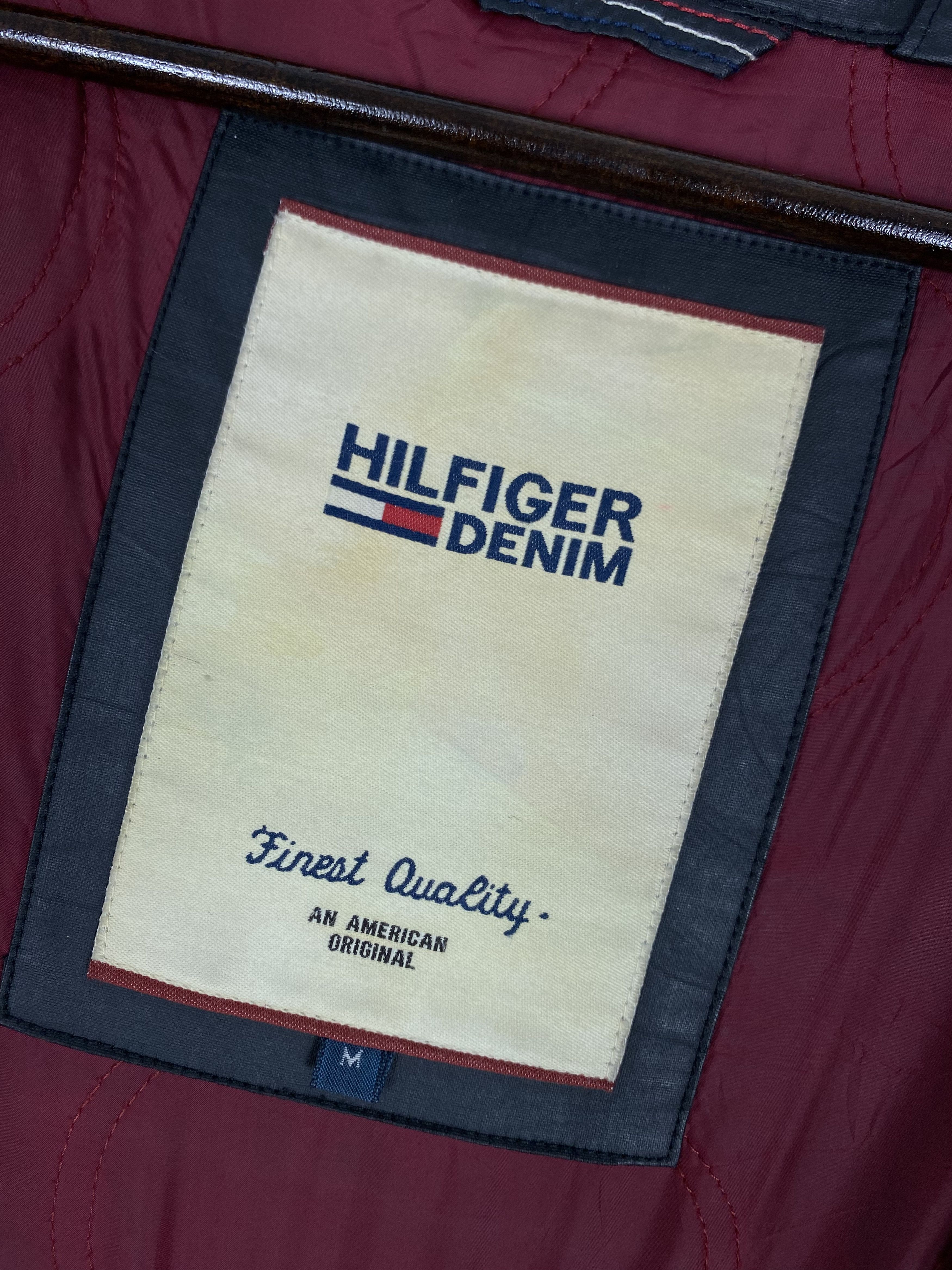 Designer Vintage Hilfiger Denim Long Jacket Size US M / EU 48-50 / 2 - 10 Thumbnail