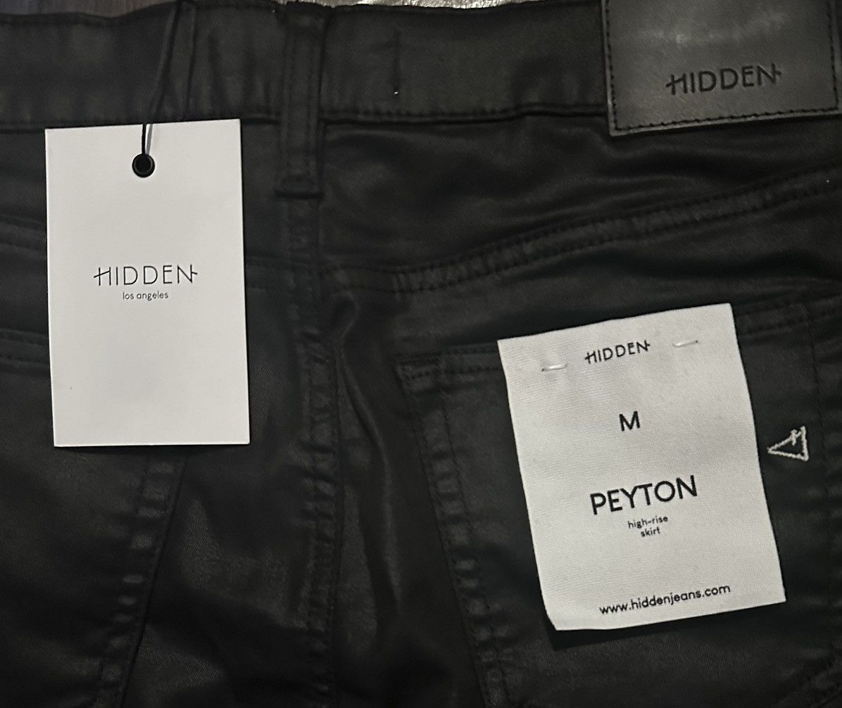 HIDDEN Faux Leather Mini Skirt Size 29" - 4 Thumbnail