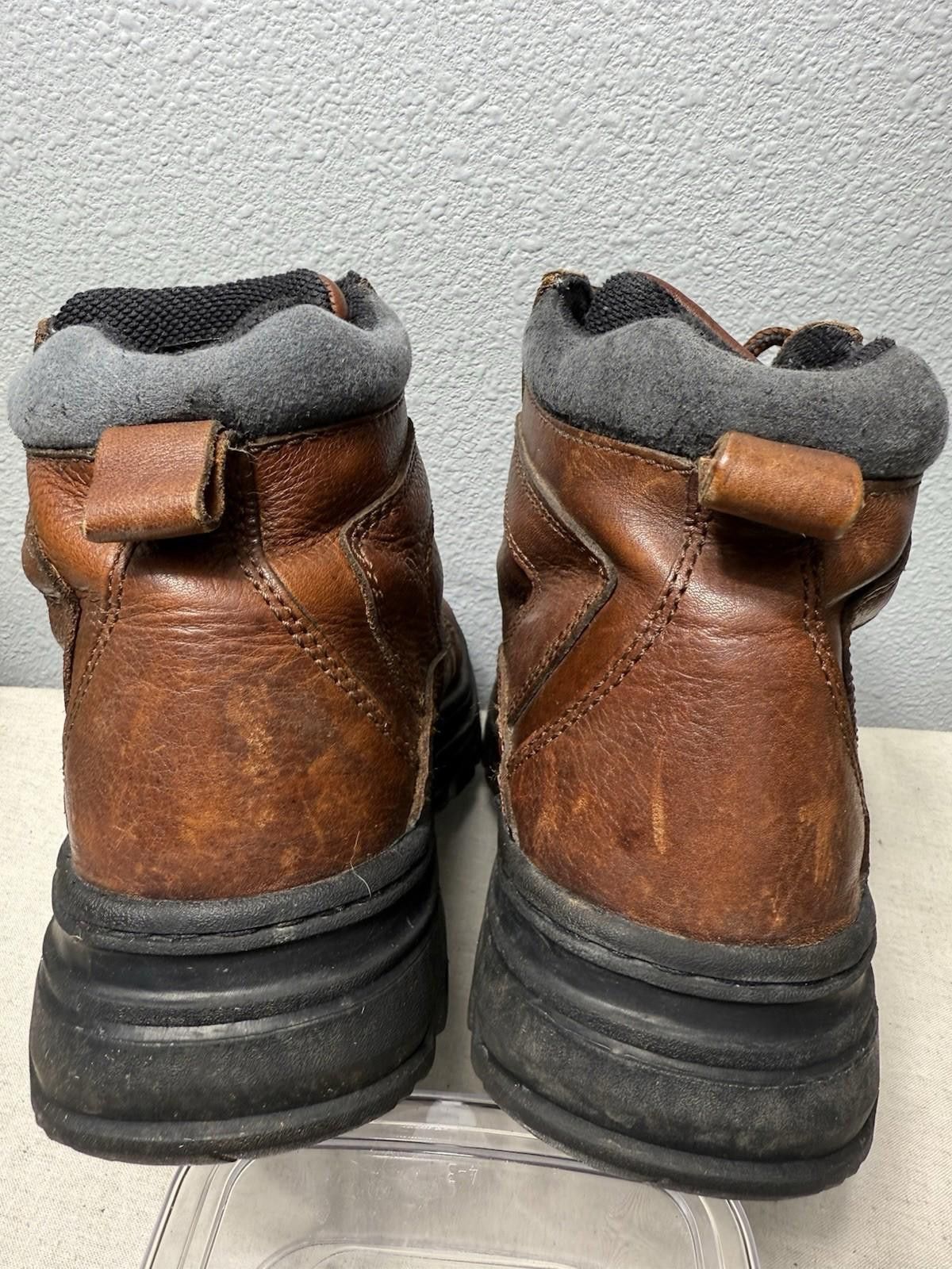 GBX GBX Men's 6" Soft-Toe Work Boots 42701 Brown Leather Sz 10D Size US 10 / EU 43 - 4 Thumbnail