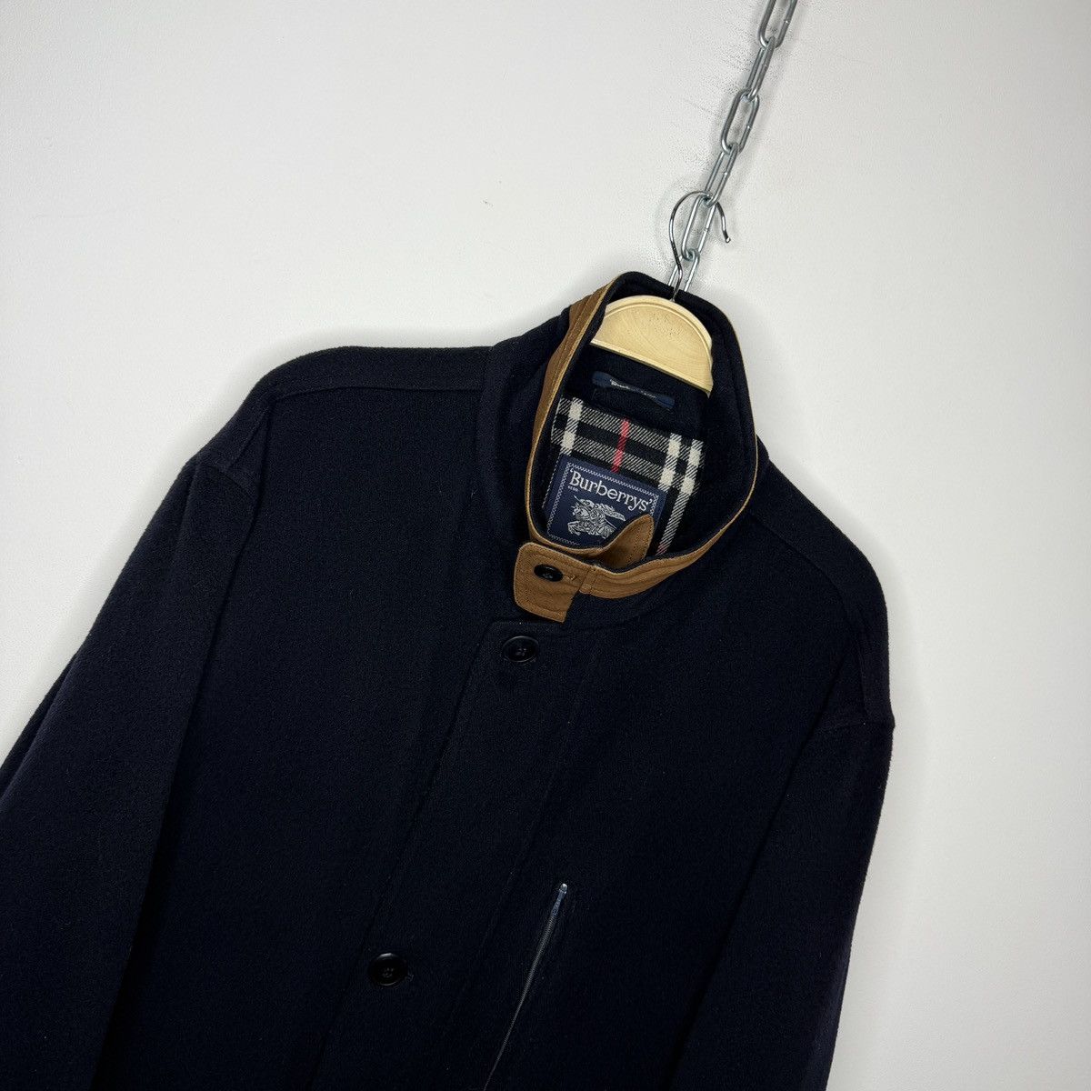 Burberry Burberry Wool Navy Coat Size 50 Avant Garde Nova Check Size US M / EU 48-50 / 2 - 10 Thumbnail