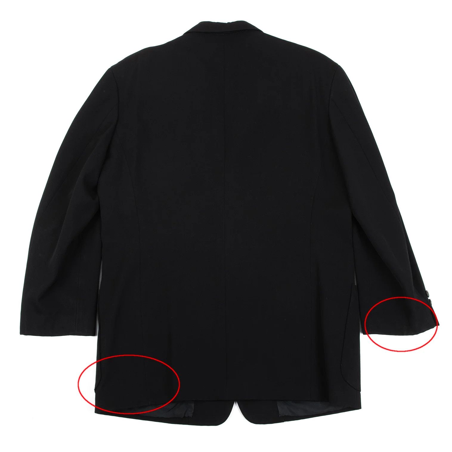 Yohji Yamamoto Yohji Yamamoto Wool Gabardine Jacket Black M Size US M / EU 48-50 / 2 - 14 Thumbnail
